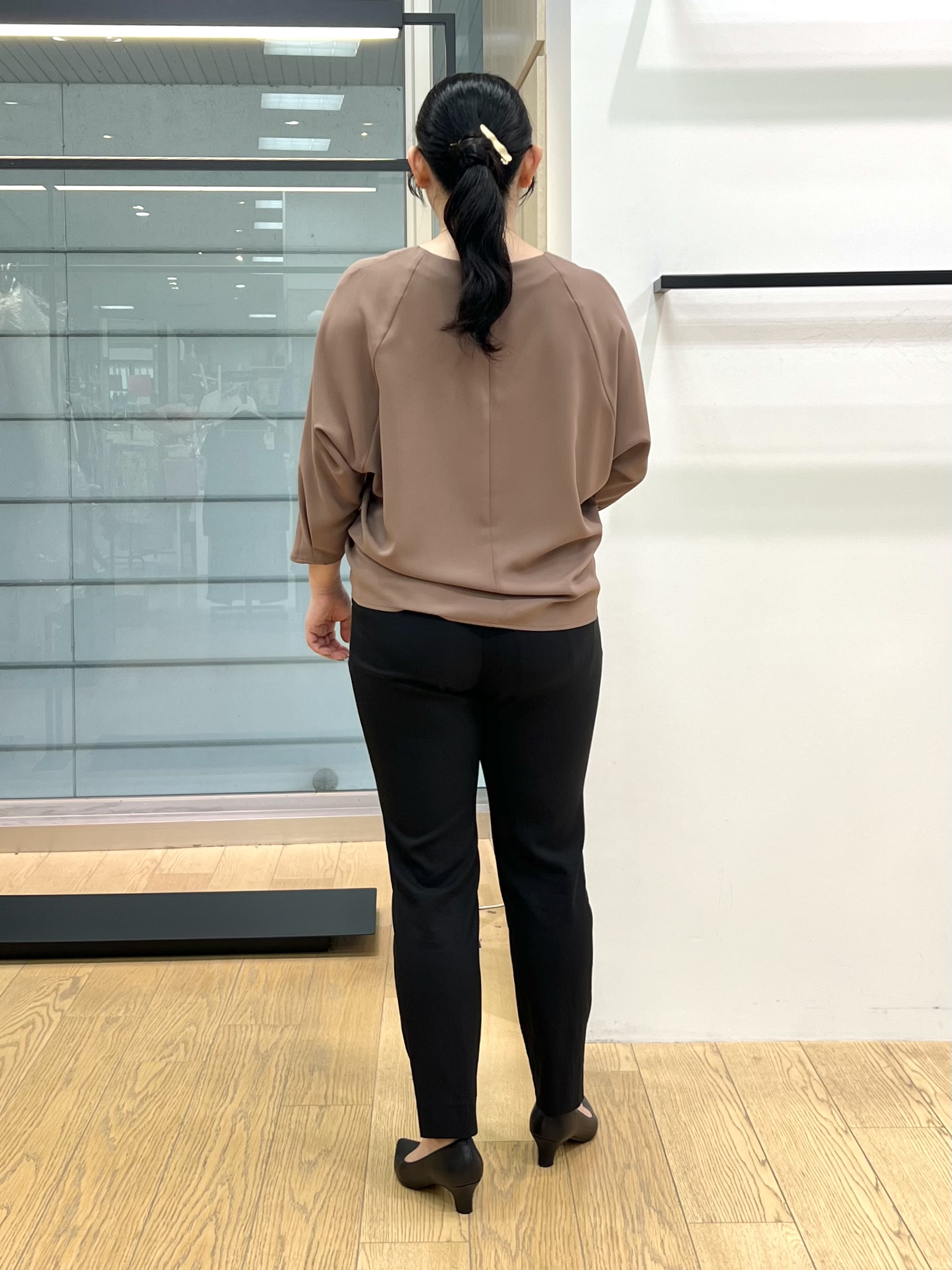 shimaさんの「INDIVI｜【接触冷感／透湿／着る日傘】ドルマントップス」を使ったコーディネート