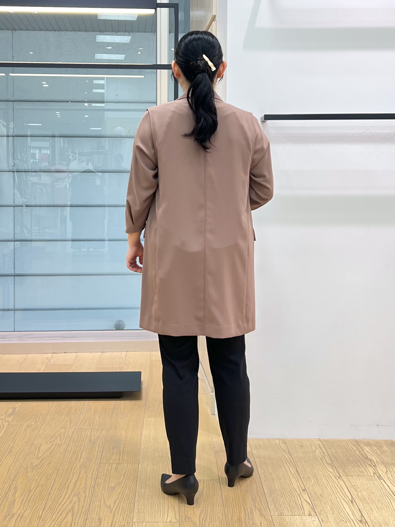 shimaさんの「INDIVI｜【接触冷感／透湿／着る日傘】颯爽ジレジャケット」を使ったコーディネート