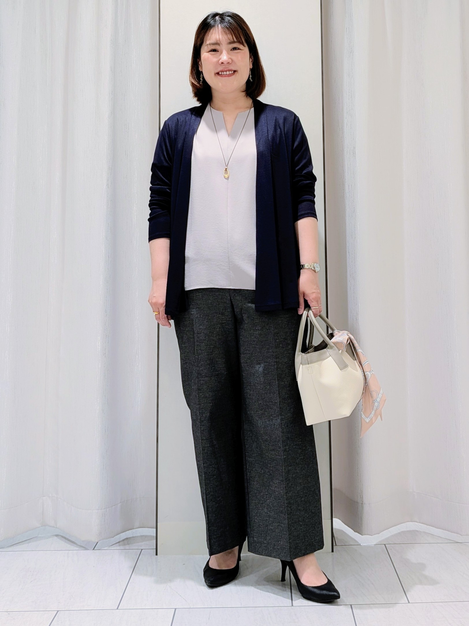Onumaさんの「UNTITLED｜【接触冷感/UVカット/遮熱機能】フライスジャージカーディガン」を使ったコーディネート