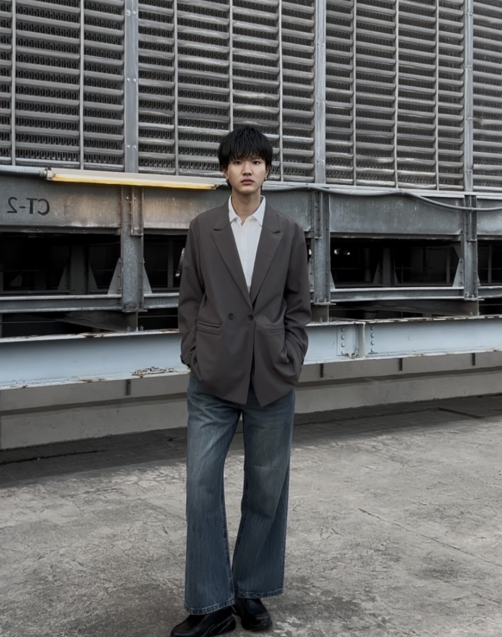 KOHEIさんの「tk.TAKEO KIKUCHI｜ダブルブレストジャケット」を使ったコーディネート