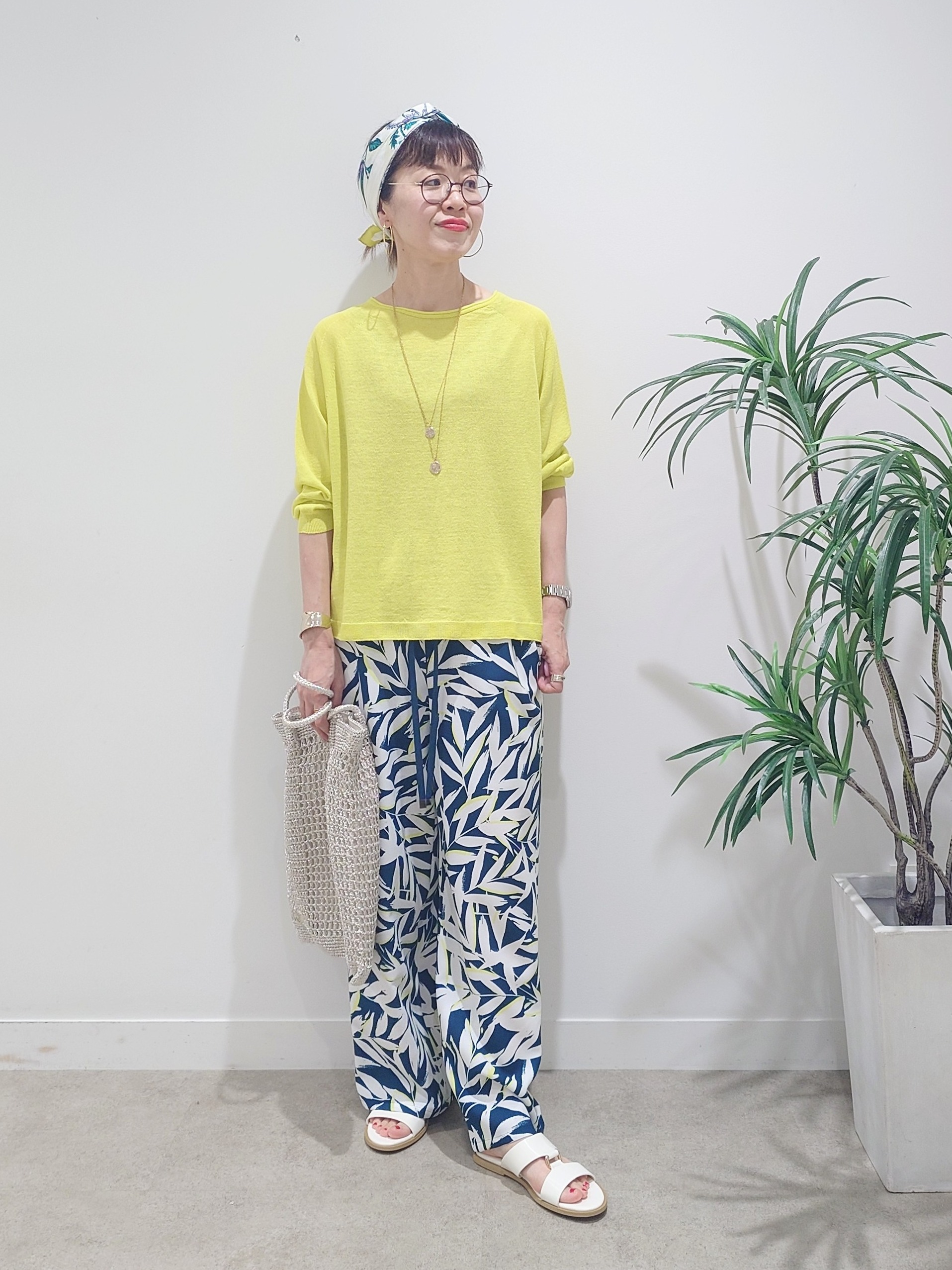 MUTSUKOさんの「UNTITLED｜【ゆったり/リラクシー】リネンボートネックプルオーバー」を使ったコーディネート