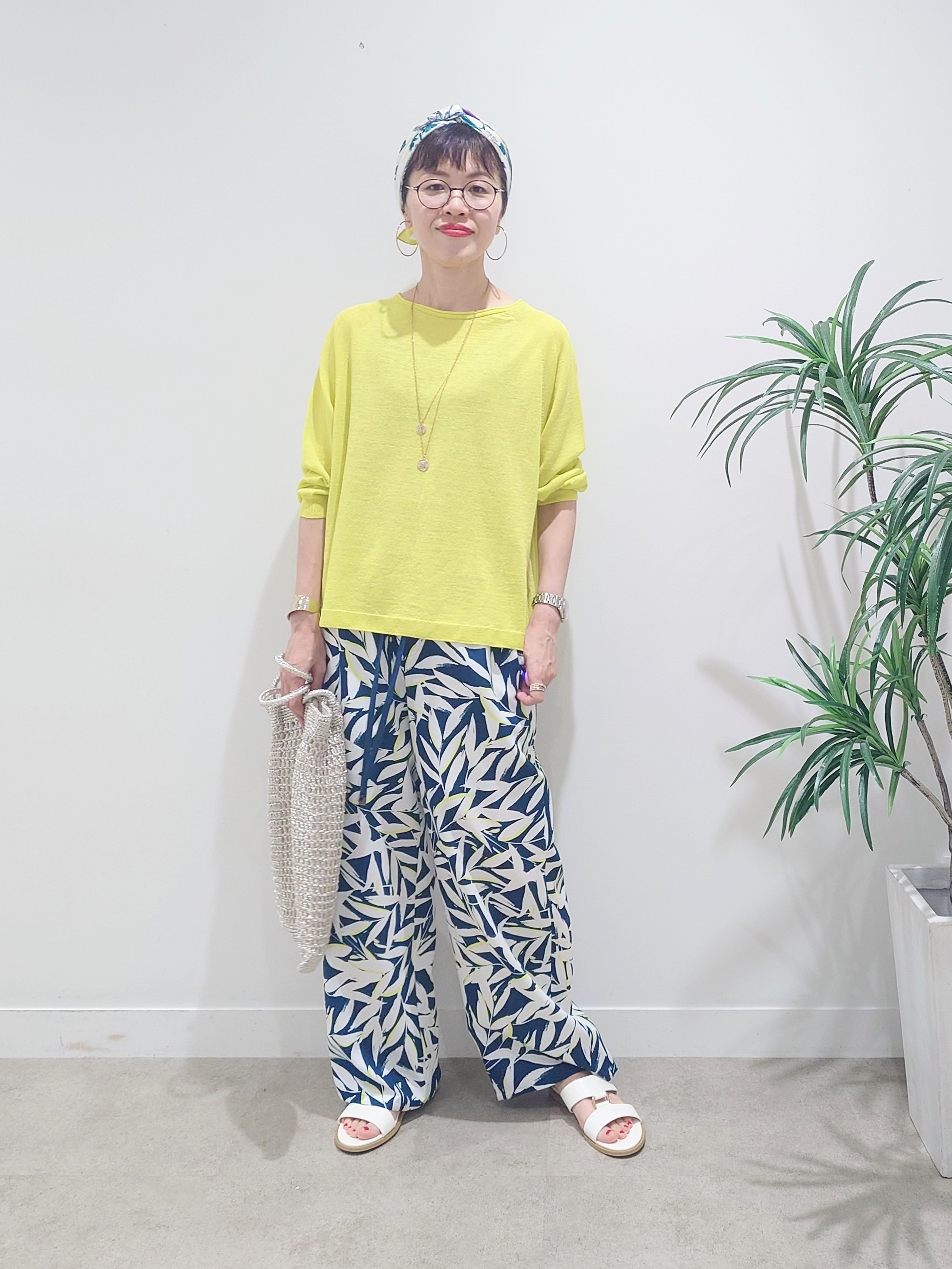 MUTSUKOさんの「UNTITLED｜【ゆったり/リラクシー】リネンボートネックプルオーバー」を使ったコーディネート