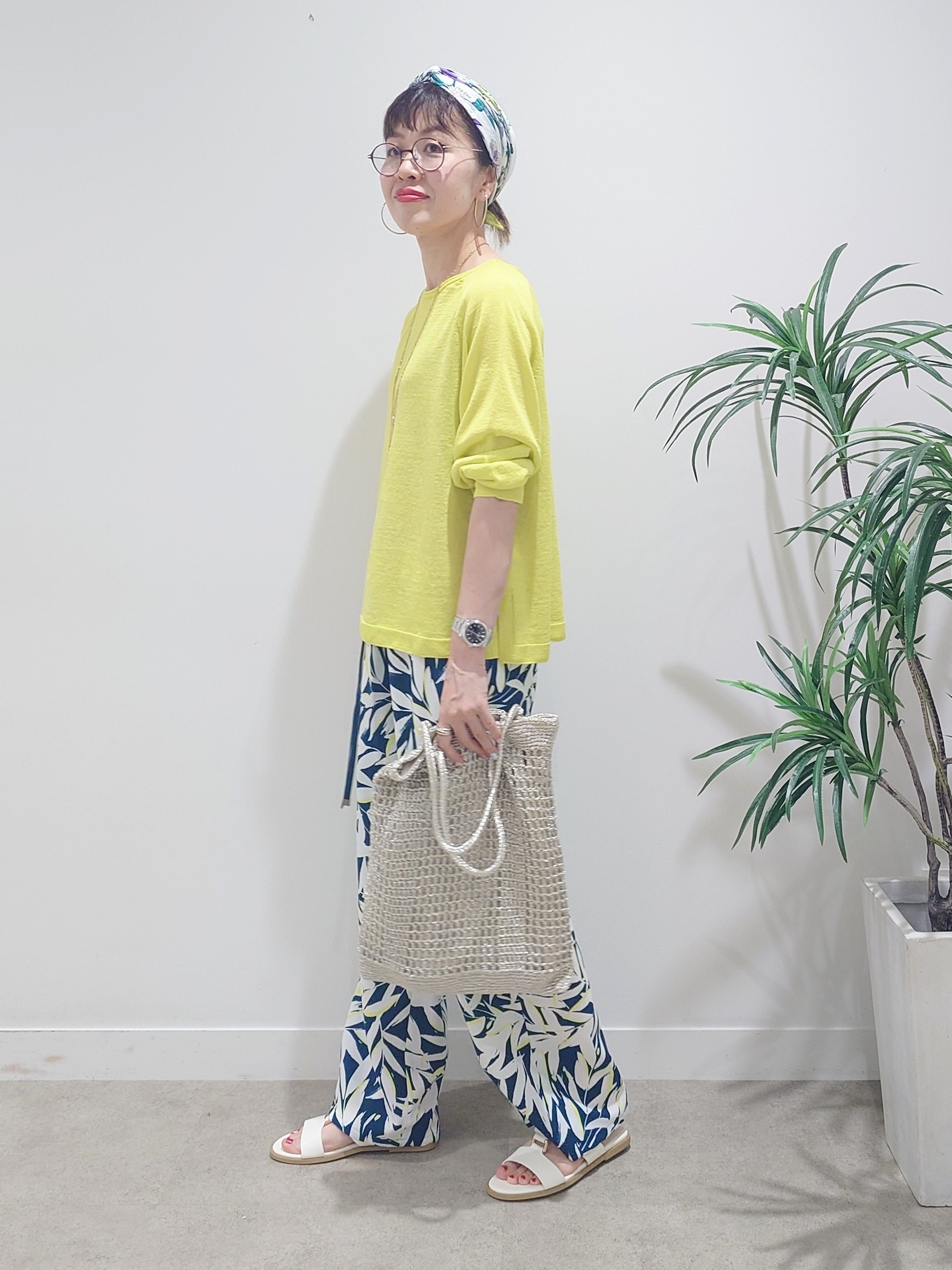 MUTSUKOさんの「UNTITLED｜【ゆったり/リラクシー】リネンボートネックプルオーバー」を使ったコーディネート