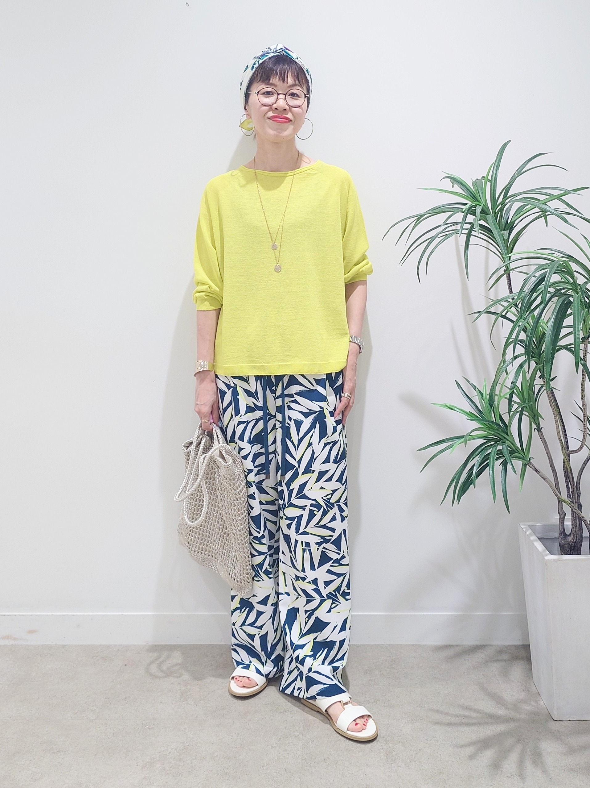 MUTSUKOさんの「UNTITLED｜【ゆったり/リラクシー】リネンボートネックプルオーバー」を使ったコーディネート