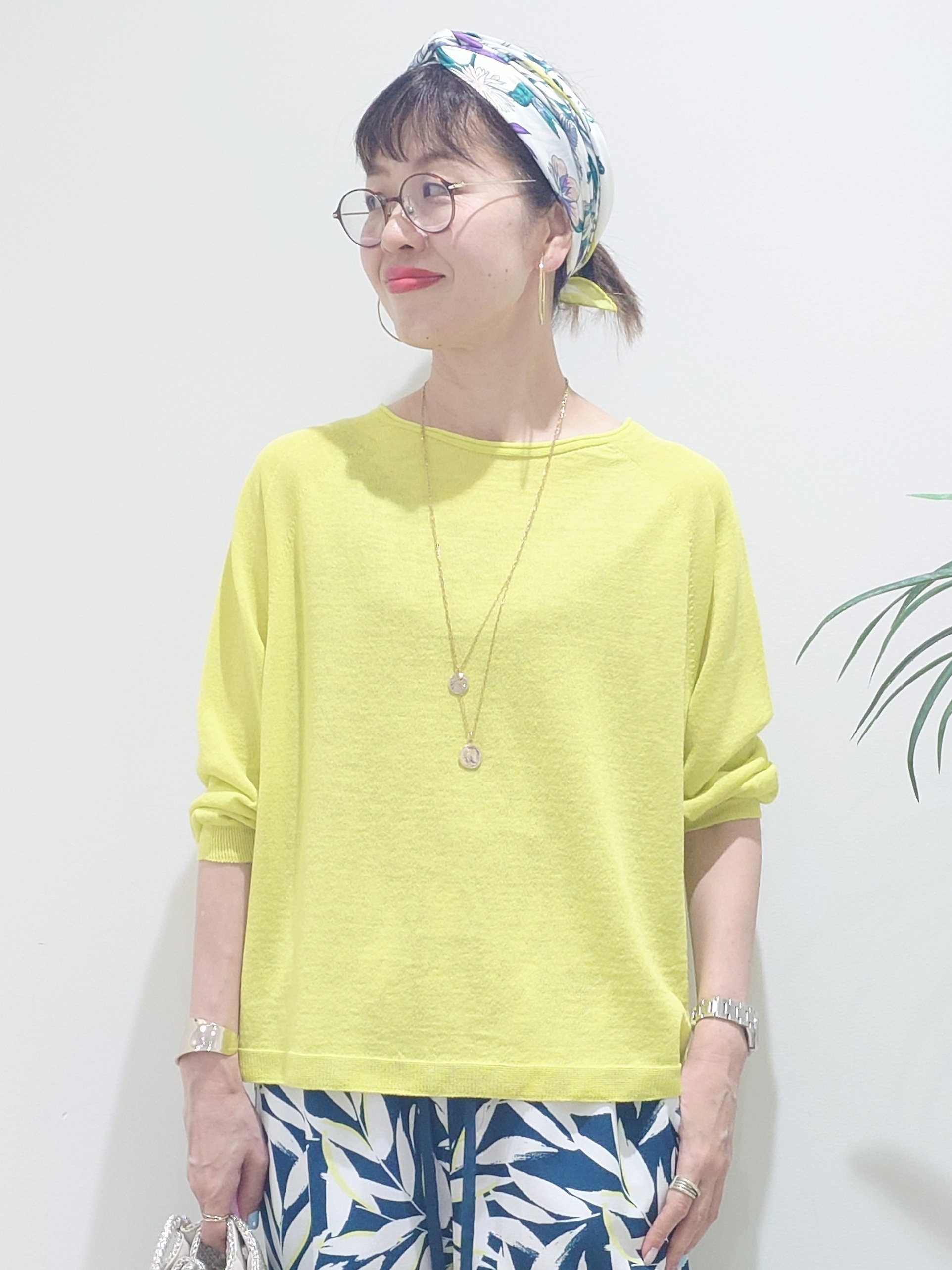 MUTSUKOさんの「UNTITLED｜【ゆったり/リラクシー】リネンボートネックプルオーバー」を使ったコーディネート