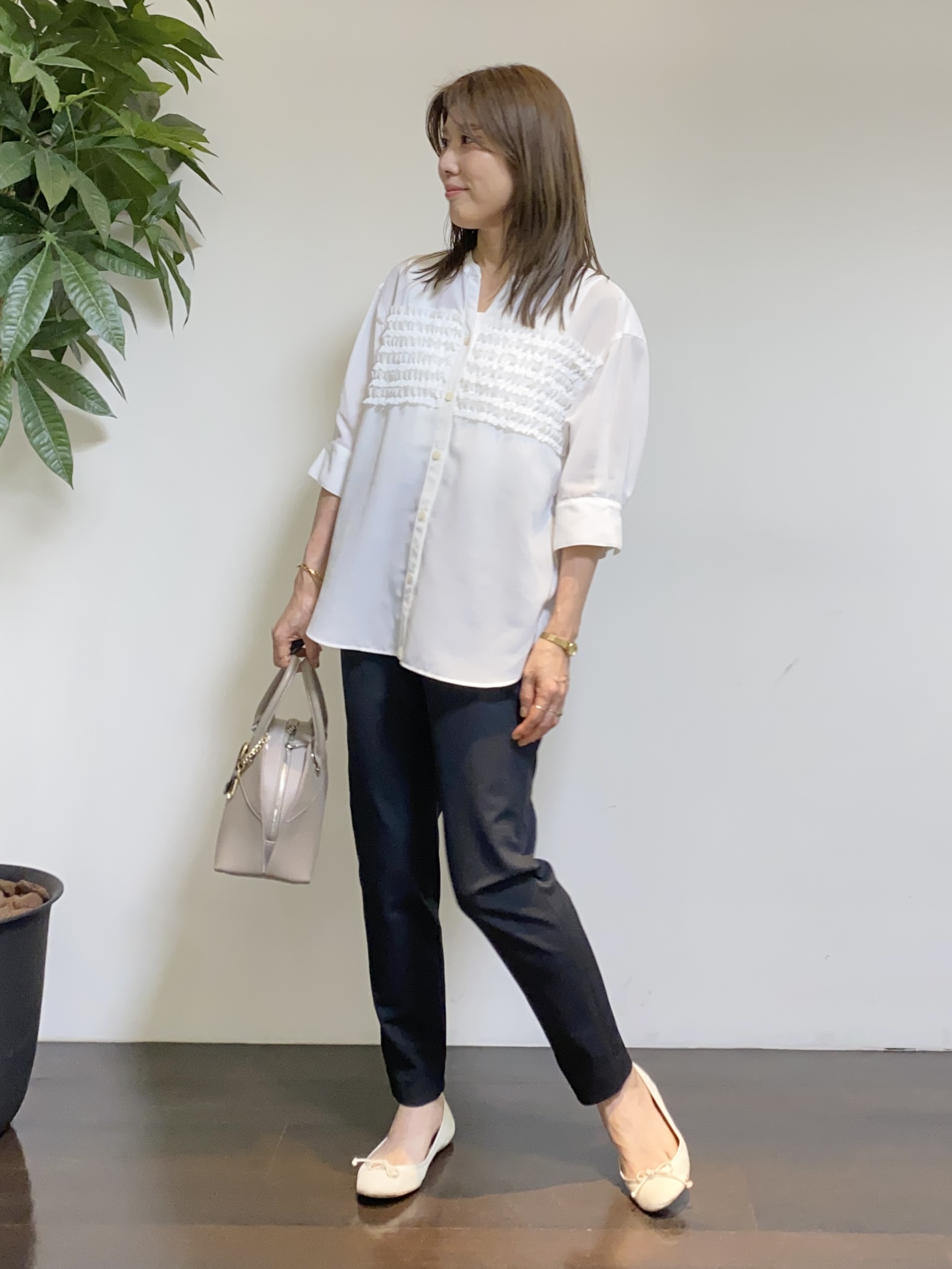 tomoさんの「UNTITLED｜【接触冷感/UVカット/遮熱機能】フライスジャージカーディガン」を使ったコーディネート