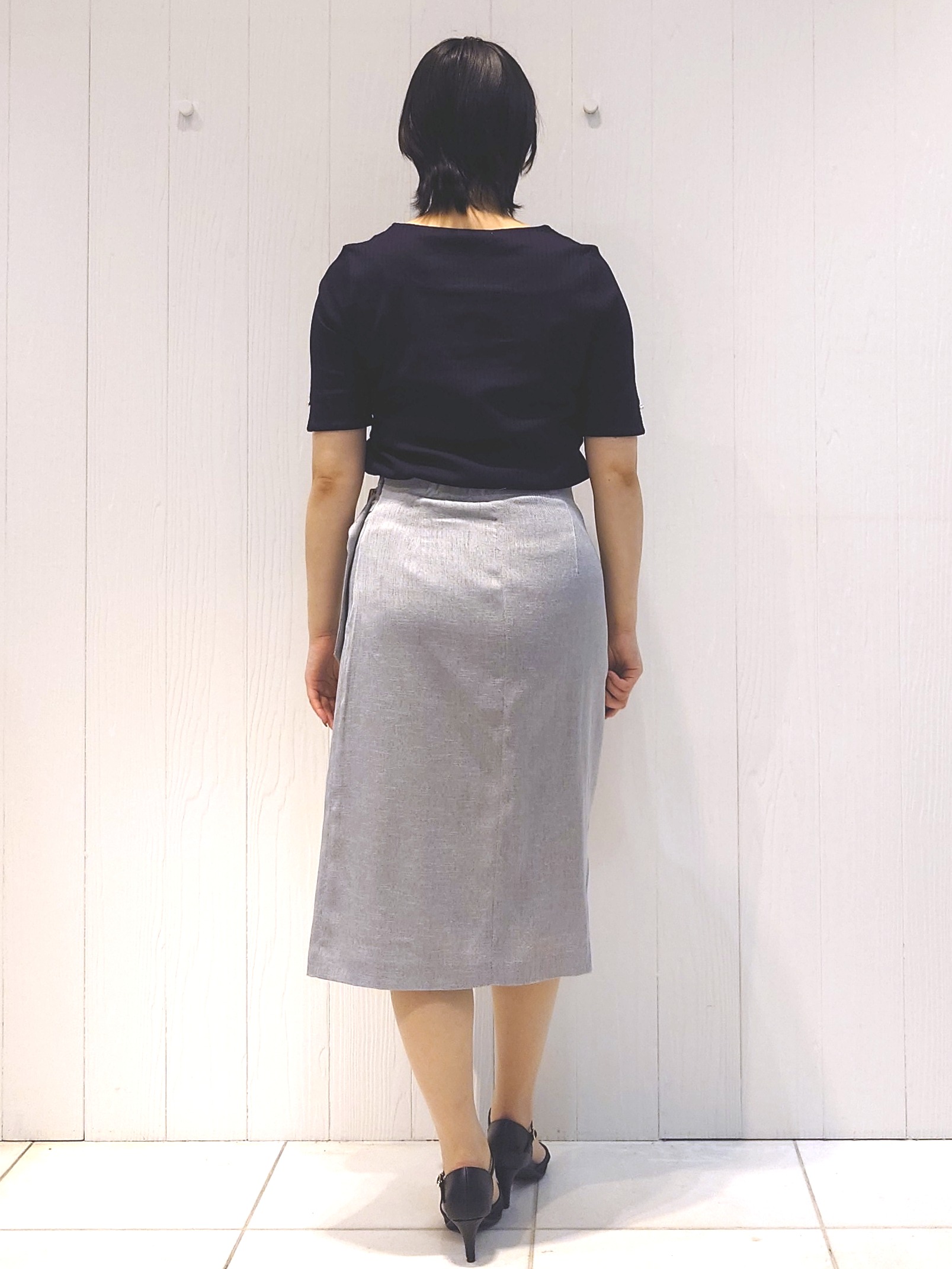 haruさんの「index｜【接触冷感】スクエアネックワイドリブトップス《UVケア/洗濯機OK》」を使ったコーディネート