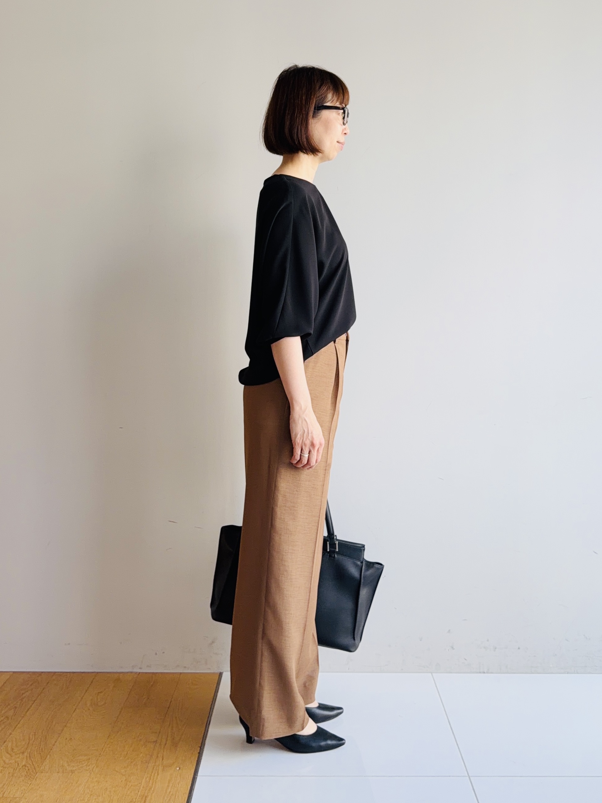 murayamaさんの「INDIVI｜【接触冷感／透湿／着る日傘】ドルマントップス」を使ったコーディネート