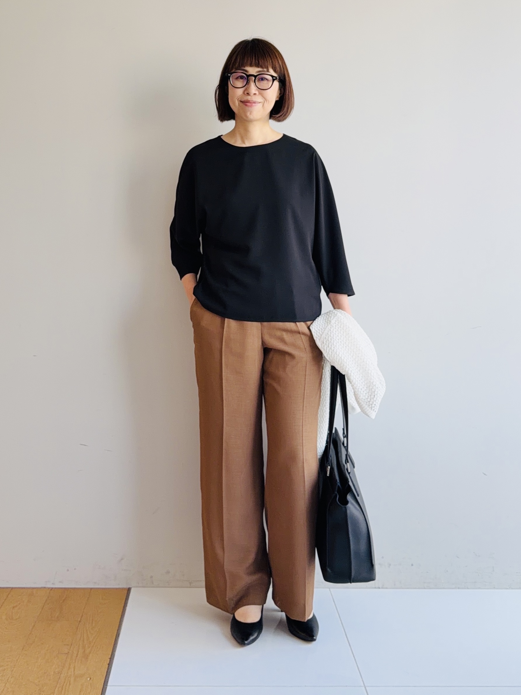 murayamaさんの「INDIVI｜【接触冷感／透湿／着る日傘】ドルマントップス」を使ったコーディネート