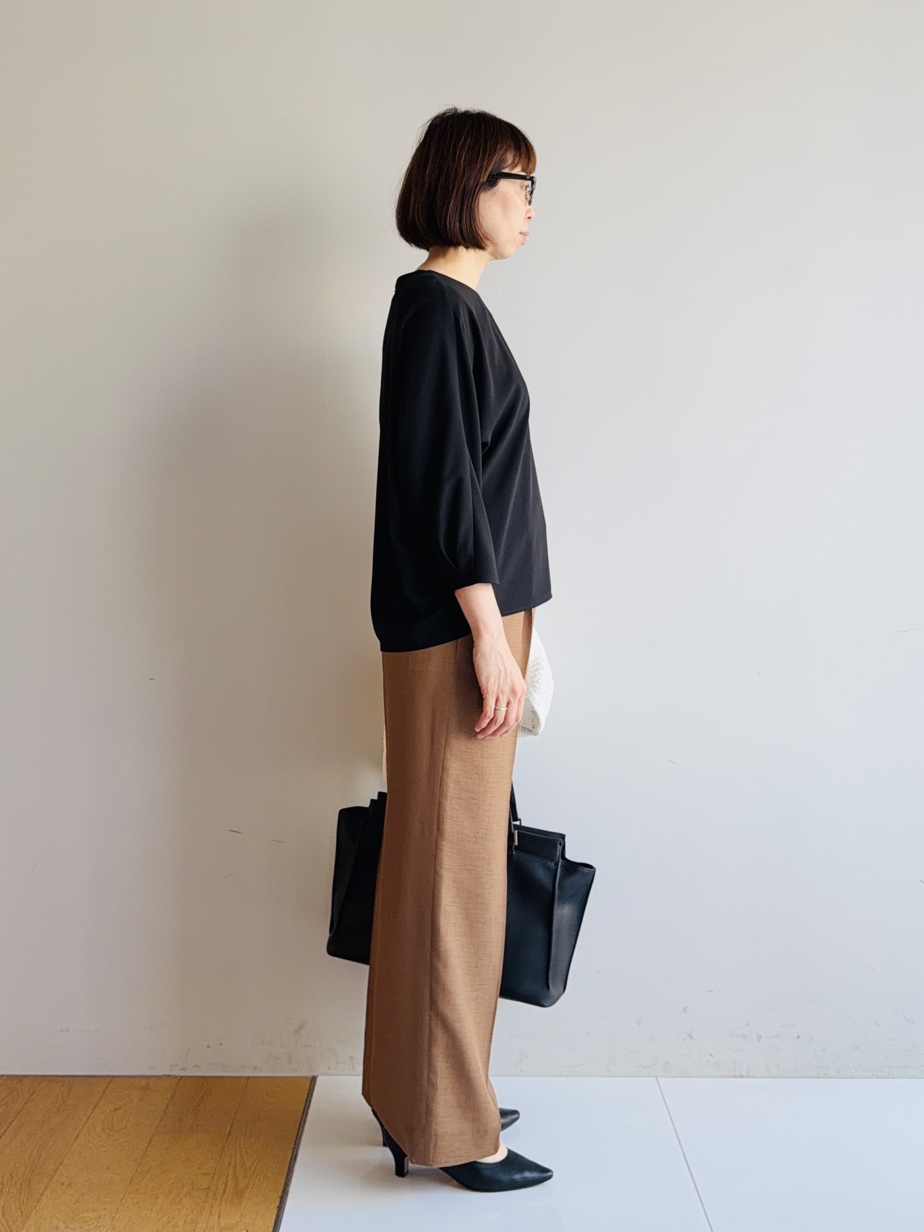 murayamaさんの「INDIVI｜【接触冷感／透湿／着る日傘】ドルマントップス」を使ったコーディネート