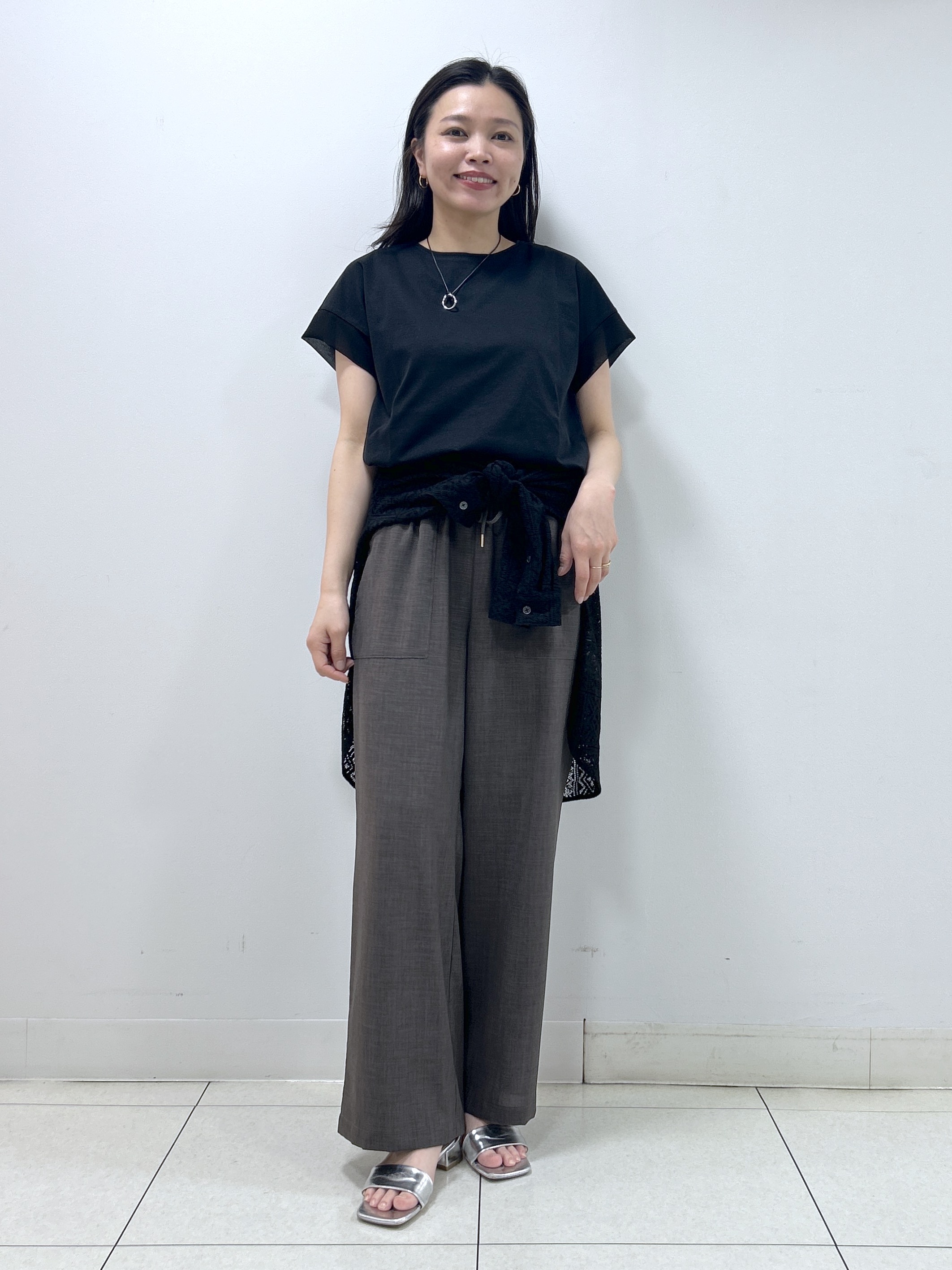 Kaiさんの「Dessin｜【UVカット/接触冷感】美光沢カットソー」を使ったコーディネート