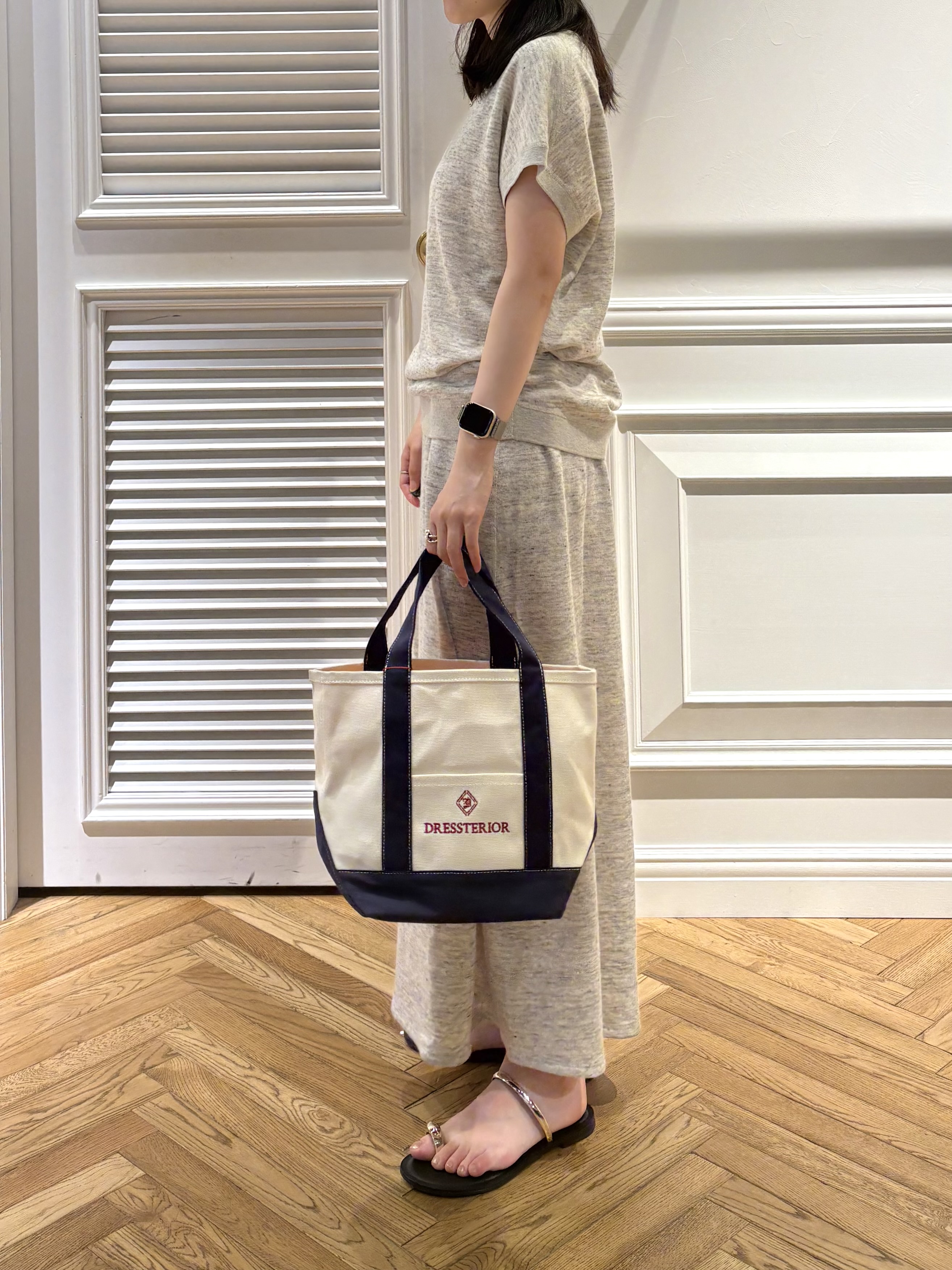 cocoさんの「DRESSTERIOR｜◆【ウォッシャブル／セットアップ可】リネン混裏毛フレンチプルオーバー」を使ったコーディネート