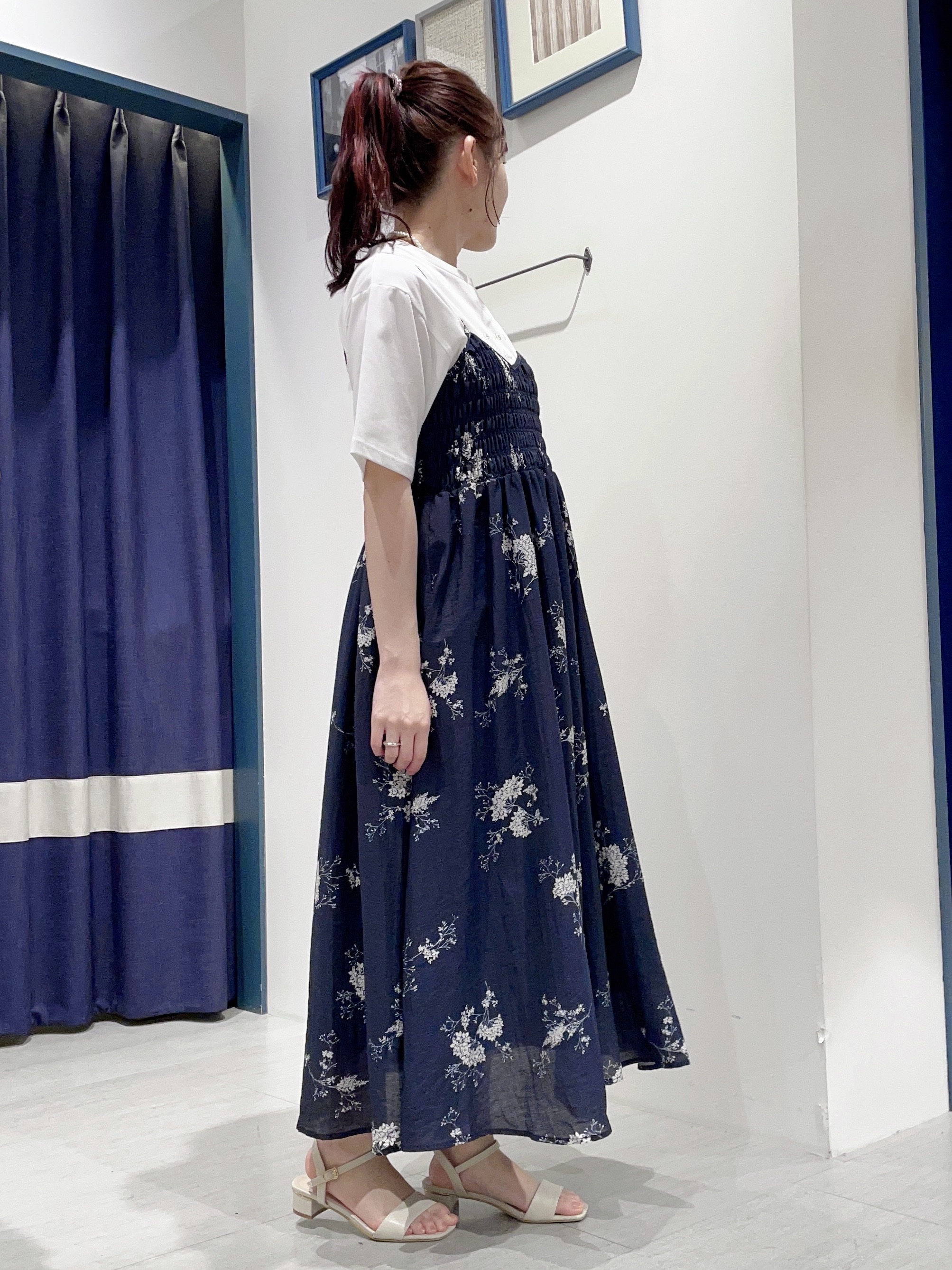 haruさんの「grove｜【UVカット/接触冷感】プリントアソート5分袖Tシャツ」を使ったコーディネート