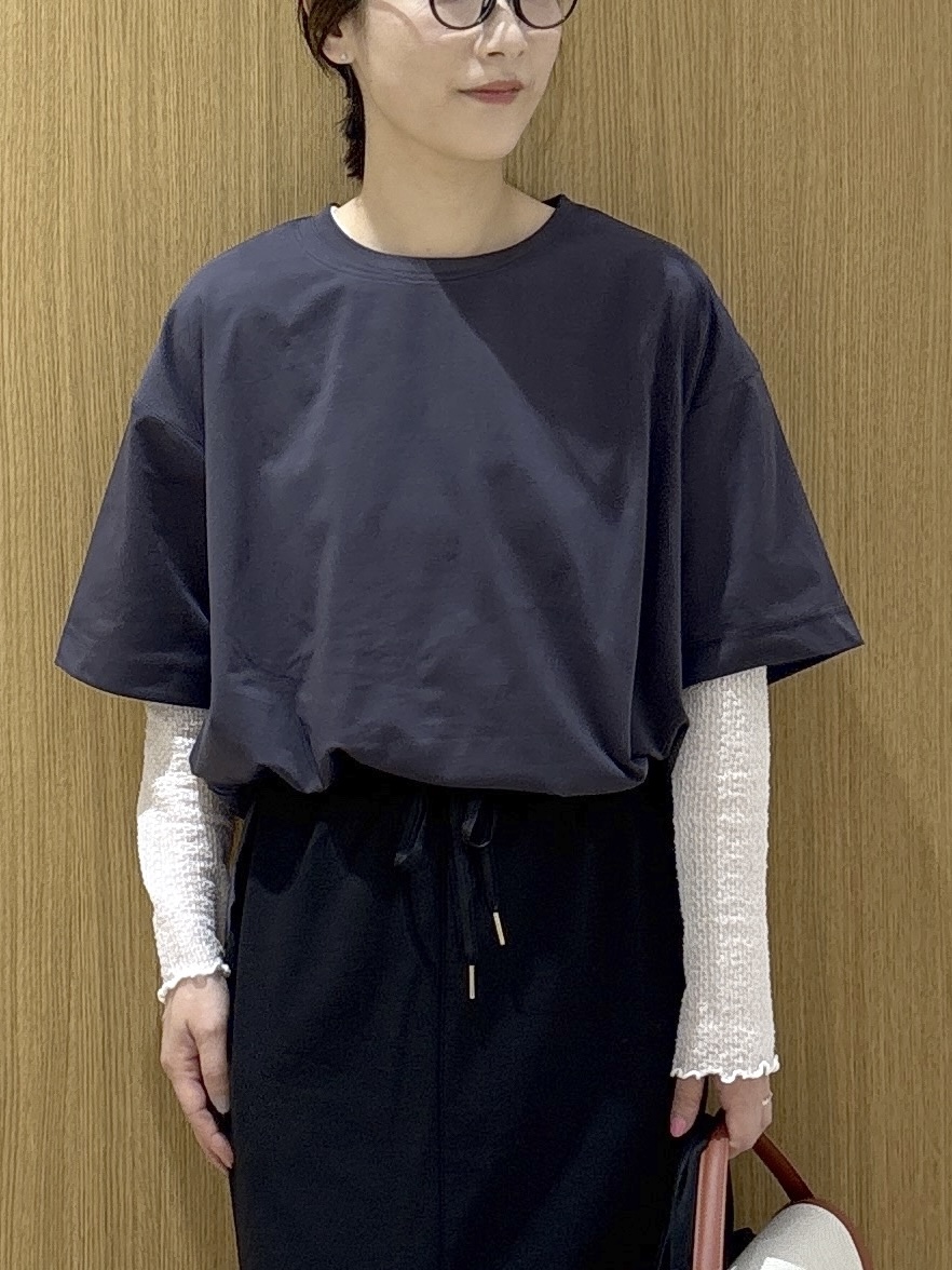 たけねぇさんの「OPAQUE.CLIP｜【接触冷感】リラクシーカットソー《洗濯機OK》」を使ったコーディネート