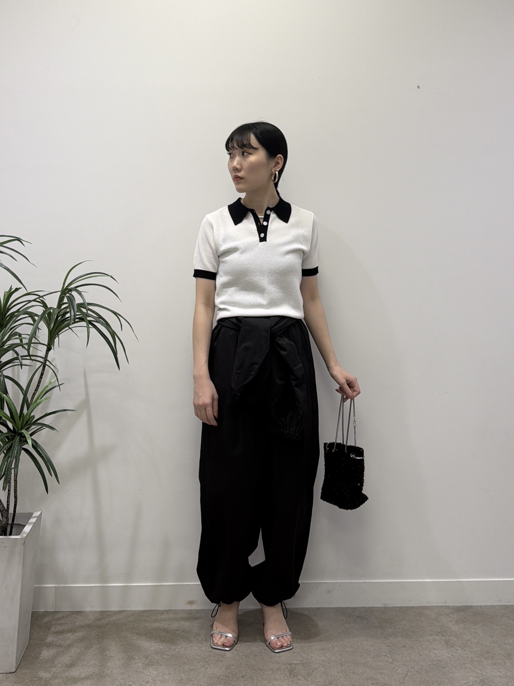 rinaさんの「INDIVI｜ジャカードポロニット」を使ったコーディネート