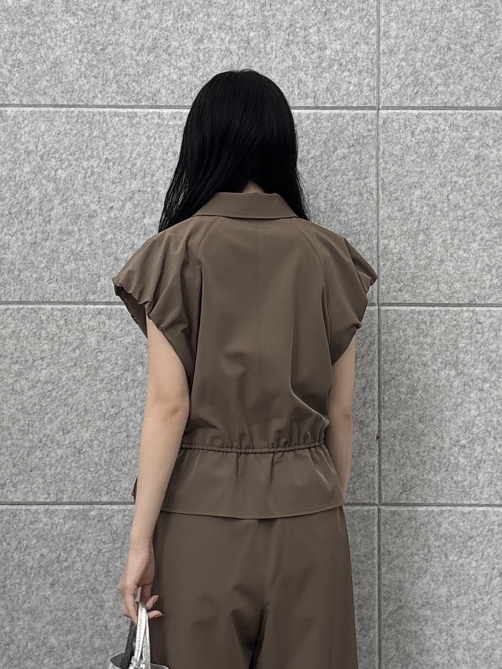 rinaさんの「INDIVI｜ジップアップフォルムブルゾン【セットアップ可能／UVカット／接触冷感】」を使ったコーディネート