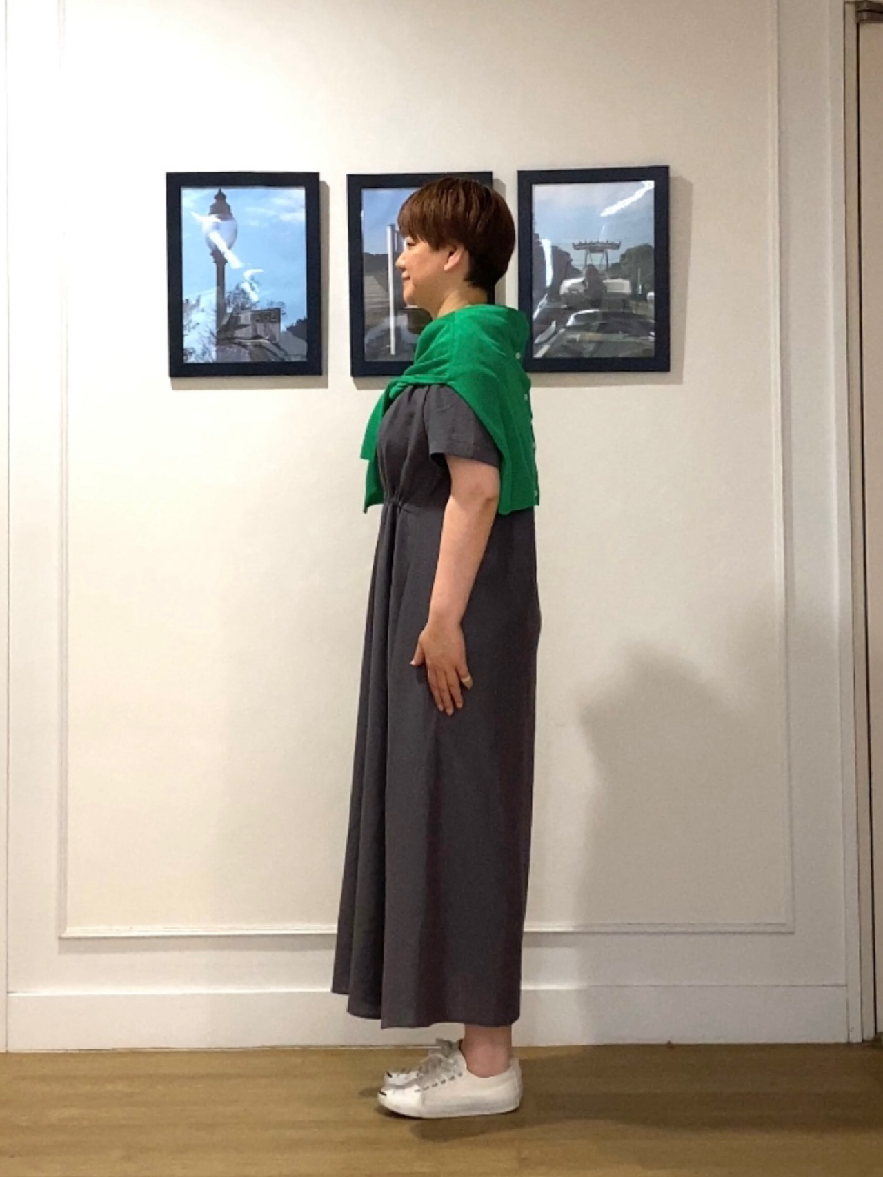 Hiroさんの「Dessin｜お守りカーディガン -ウォッシャブル-」を使ったコーディネート