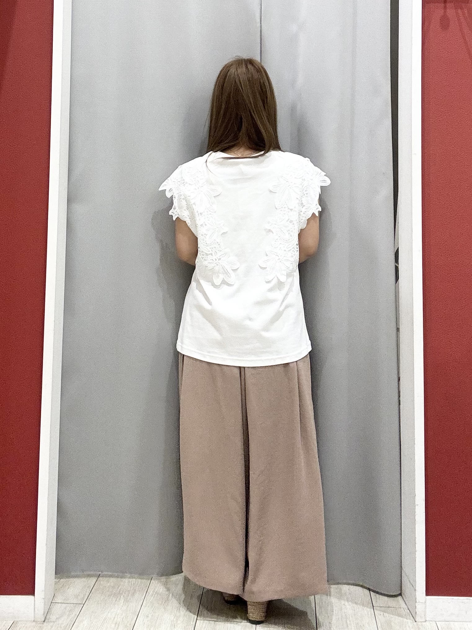shioさんの「SHOO･LA･RUE｜【UV/S-LL】着ごこちなめらか カノコ編みカーディガン」を使ったコーディネート