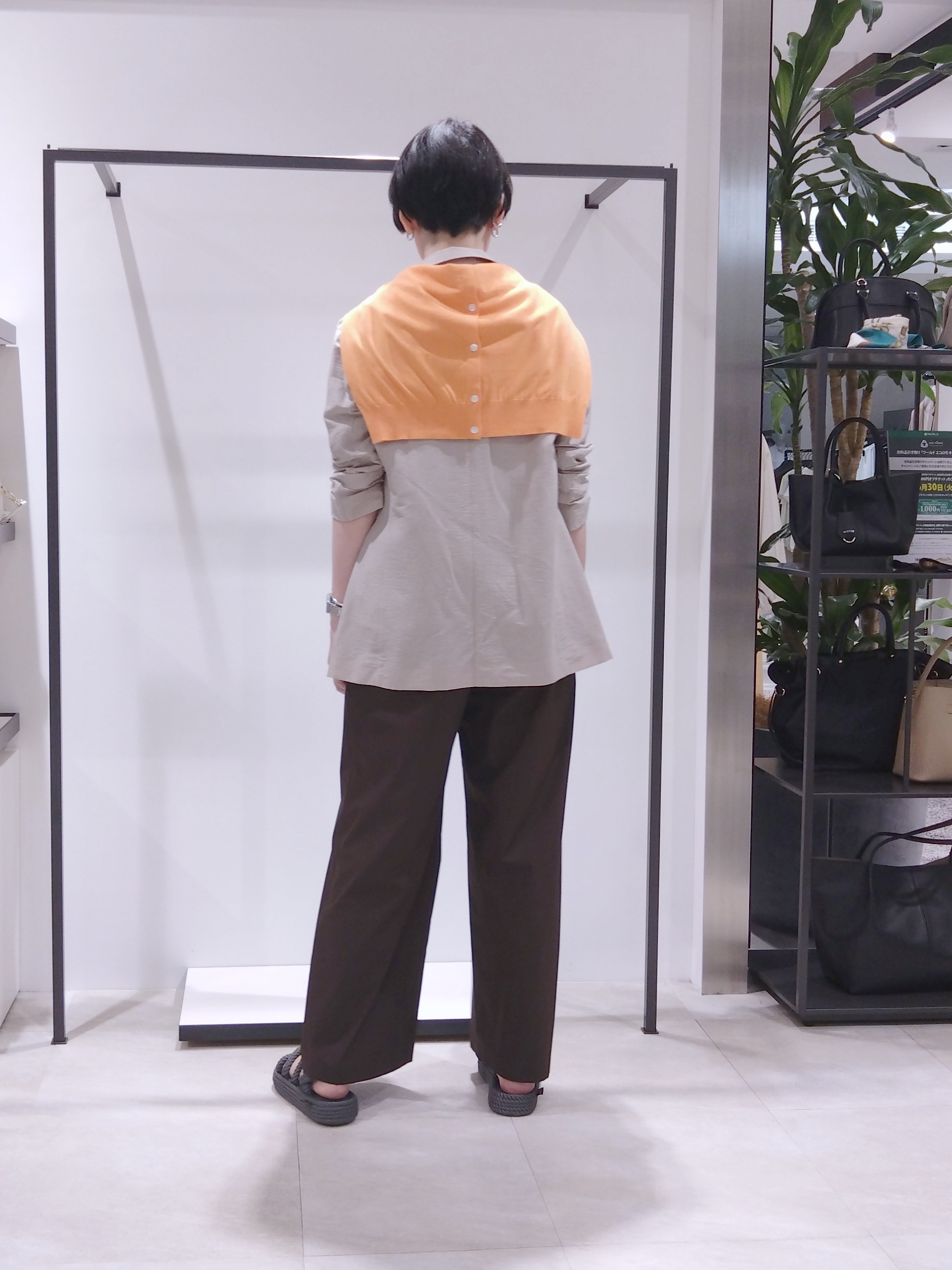 まちこさんの「UNTITLED｜◆【程よいシアー感/洗える】エアリーバイオジャケット」を使ったコーディネート