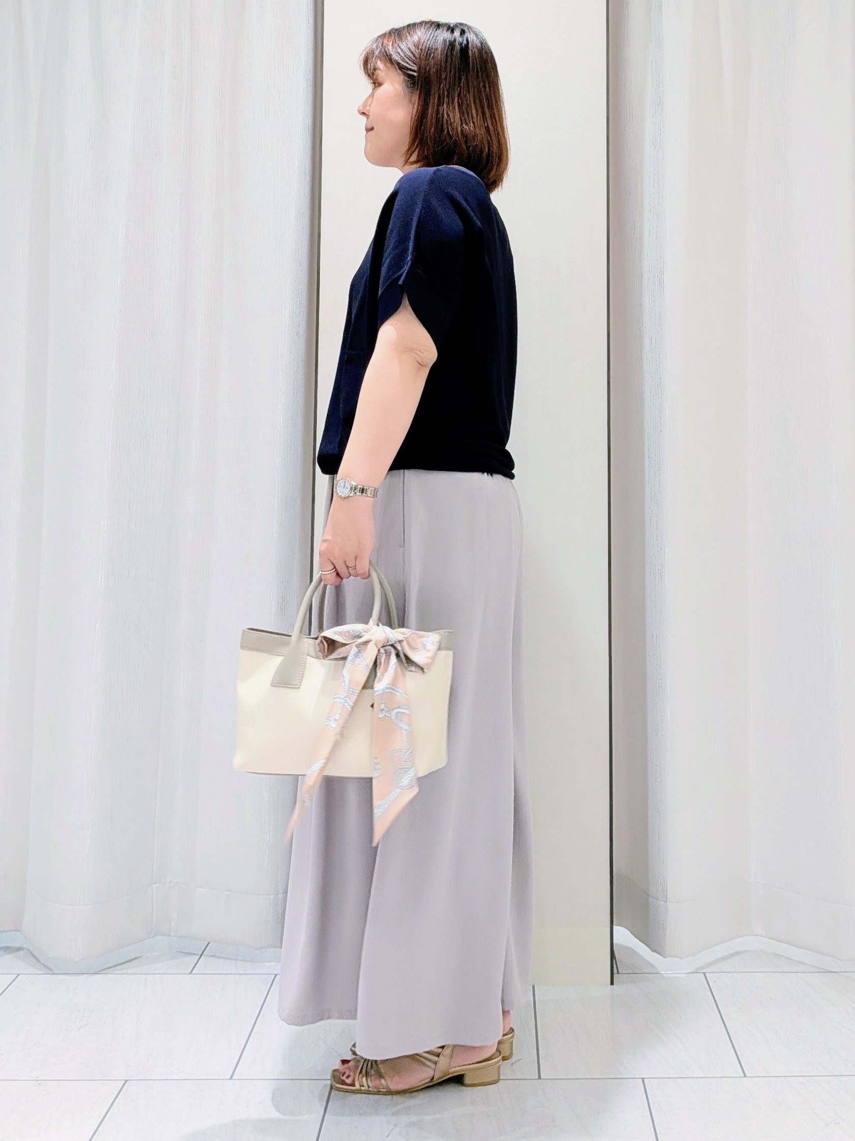 Onumaさんの「UNTITLED｜【接触冷感/はっ水/セットアップ可】リラクシーガウチョパンツ」を使ったコーディネート