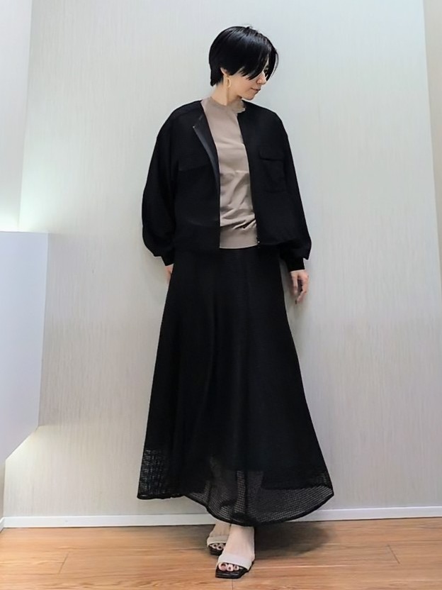 ミズタさんの「UNTITLED｜◆【洗える】シアーブルゾン」を使ったコーディネート