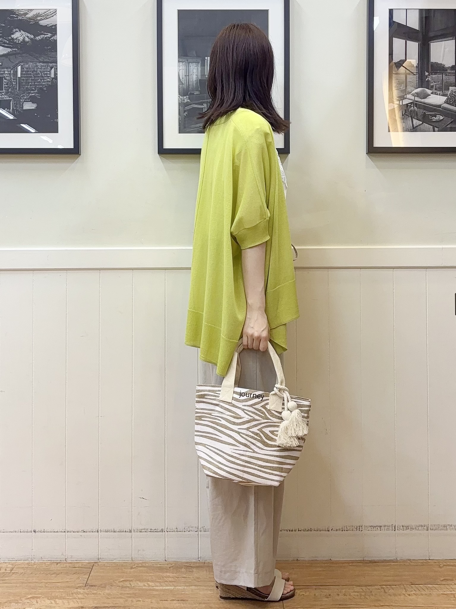 えぬさんの「SHOO･LA･RUE｜【S-LL/洗濯機可】女性らしさ溢れるモチーフレース スムースTシャツ」を使ったコーディネート