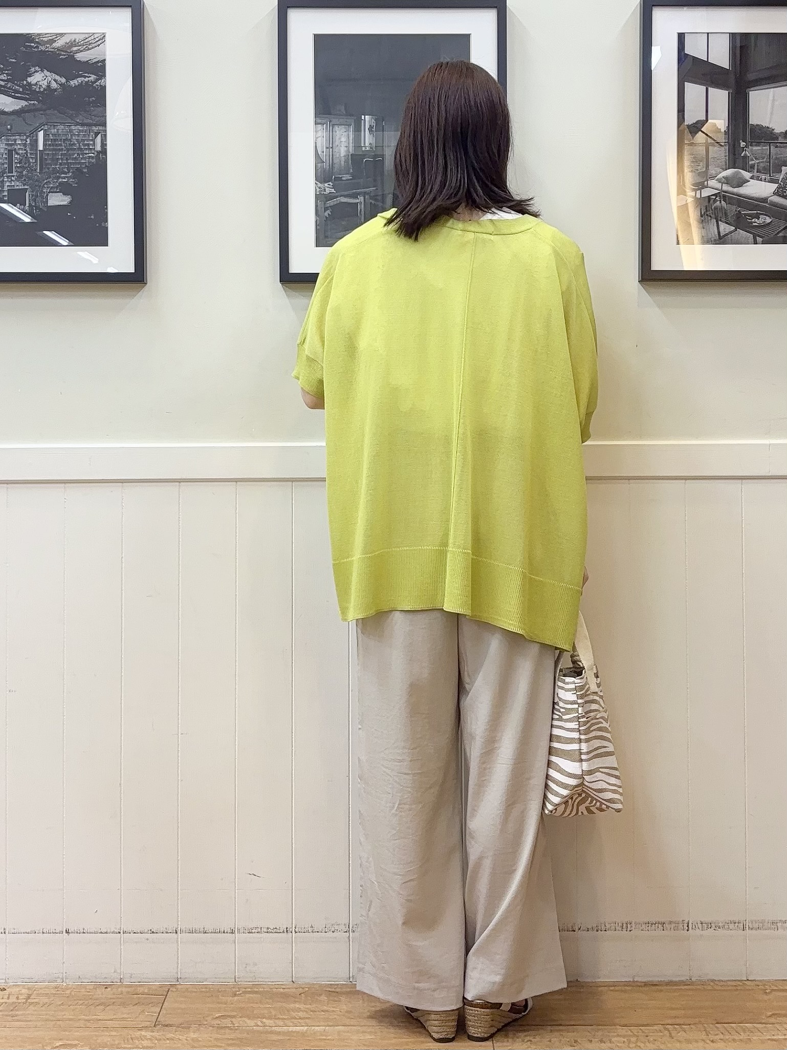 えぬさんの「SHOO･LA･RUE｜【S-LL/洗濯機可】女性らしさ溢れるモチーフレース スムースTシャツ」を使ったコーディネート
