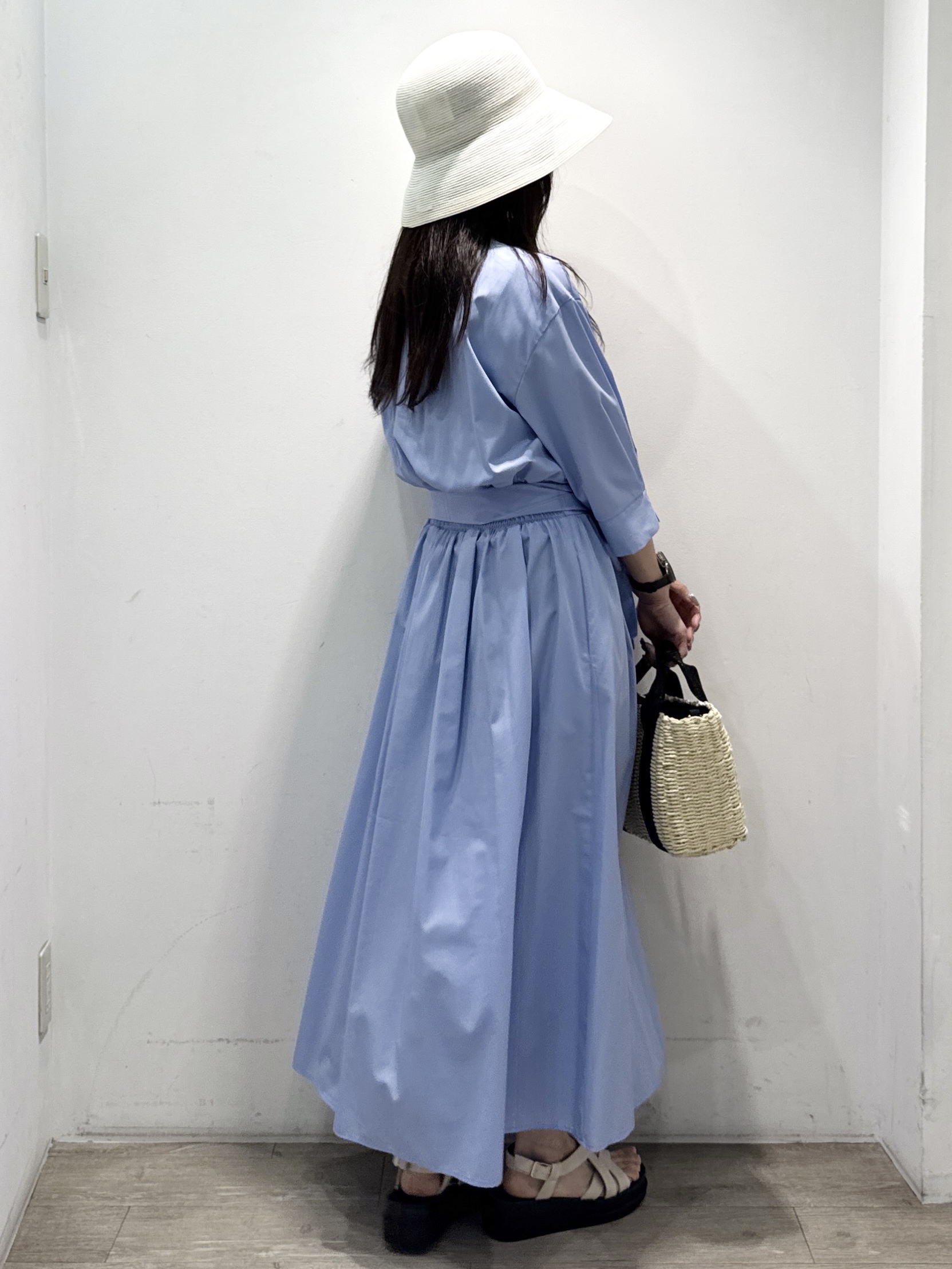 yuicciさんの「OPAQUE.CLIP｜リボンベルト付きシャツワンピース【洗濯機OK／防シワ加工】」を使ったコーディネート