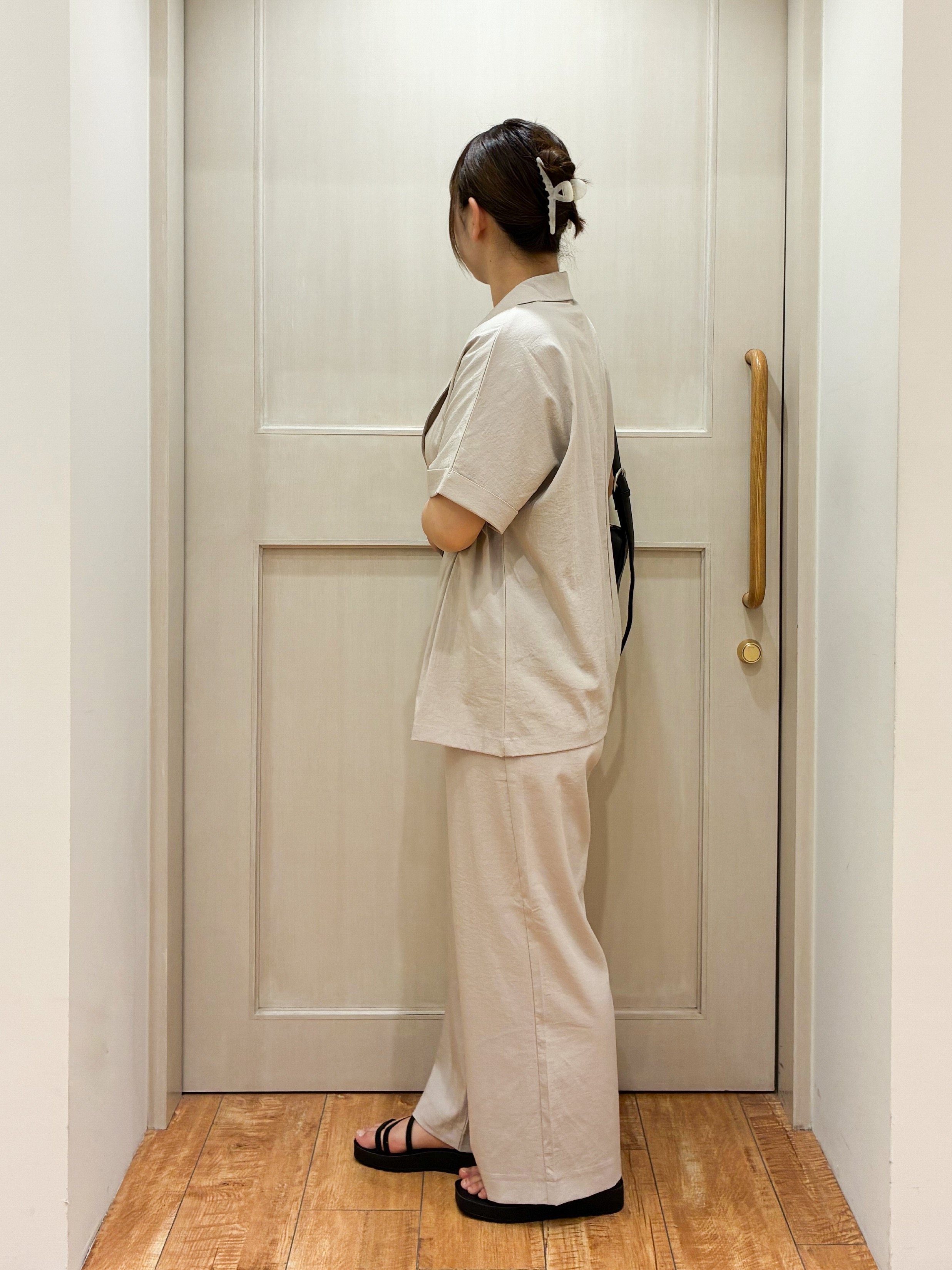 kawaさんの「SHOO･LA･RUE｜【高レビュー/洗濯機可/セットアップ可】軽凛(かろりん) 半袖ジャケット」を使ったコーディネート
