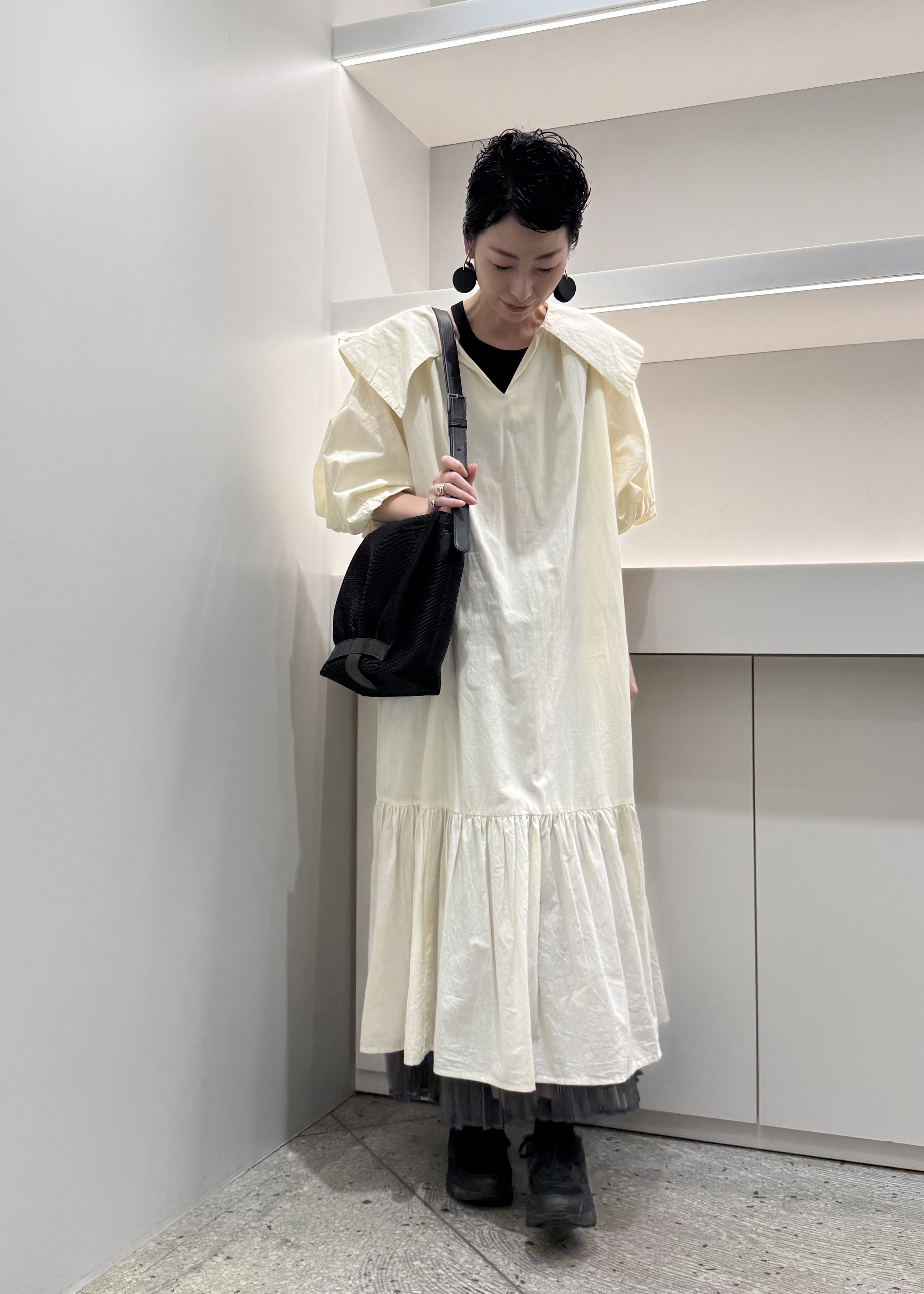 Kさんの「HIROKO HAYASHI｜TRIS（トリス）ショルダーバッグM」を使ったコーディネート