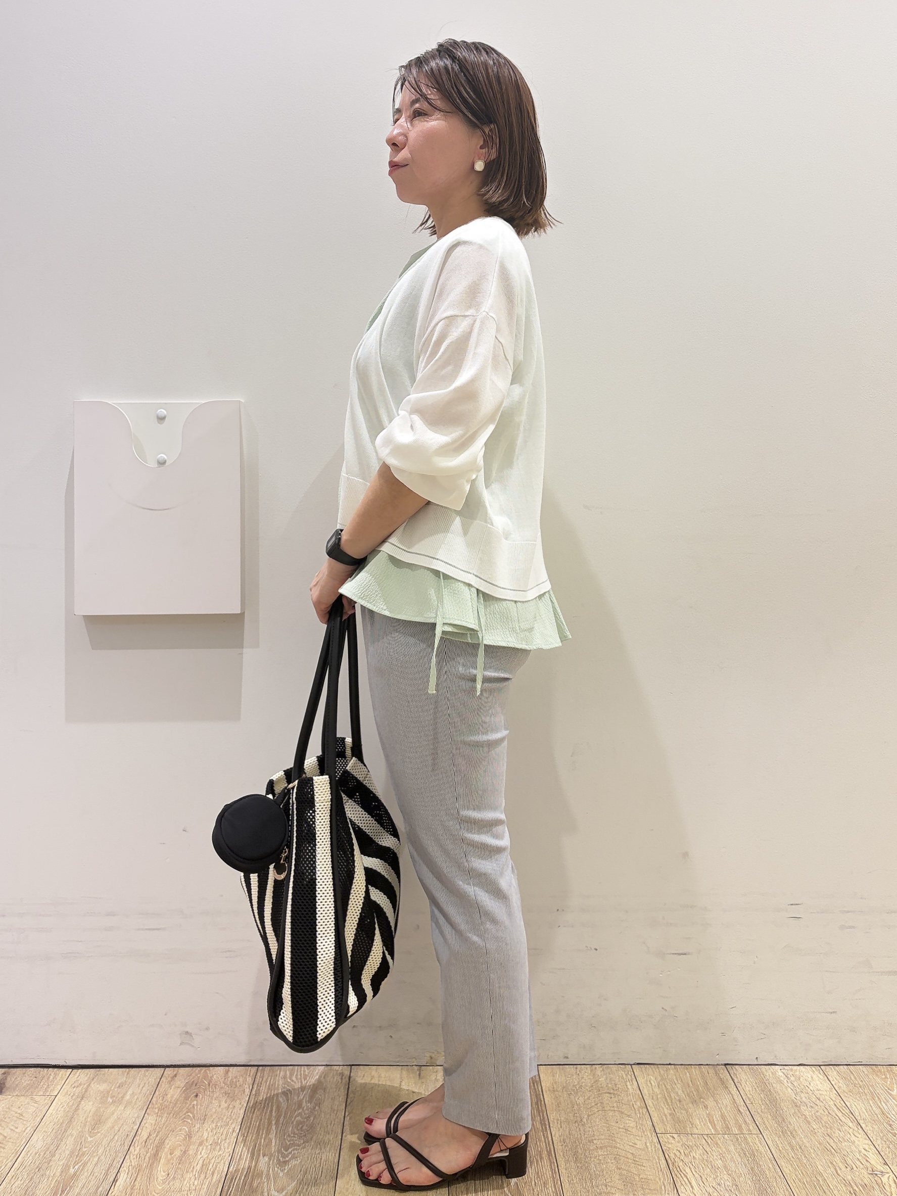 YUKOさんの「index｜クロスオーバルメタルリング」を使ったコーディネート