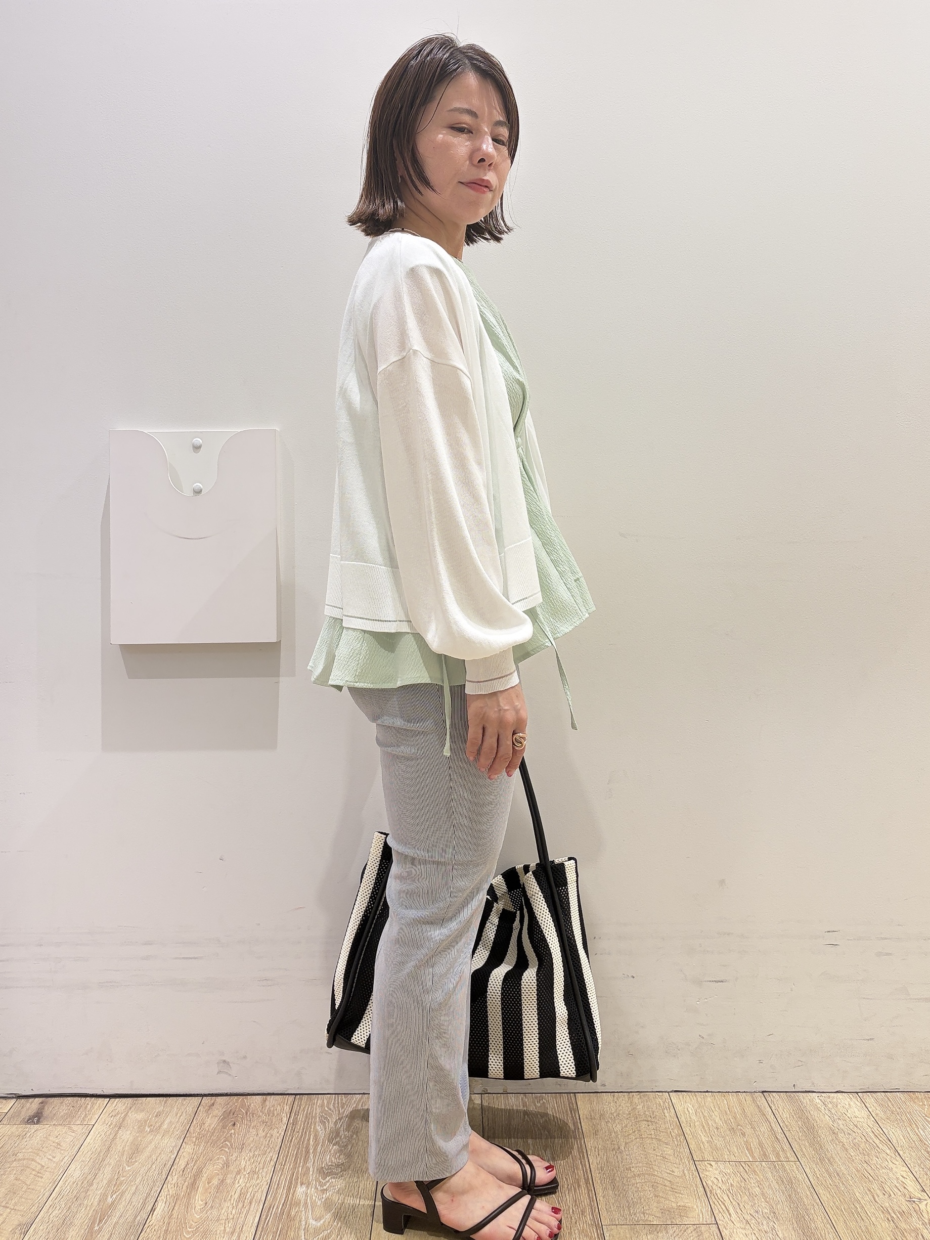 YUKOさんの「index｜クロスオーバルメタルリング」を使ったコーディネート