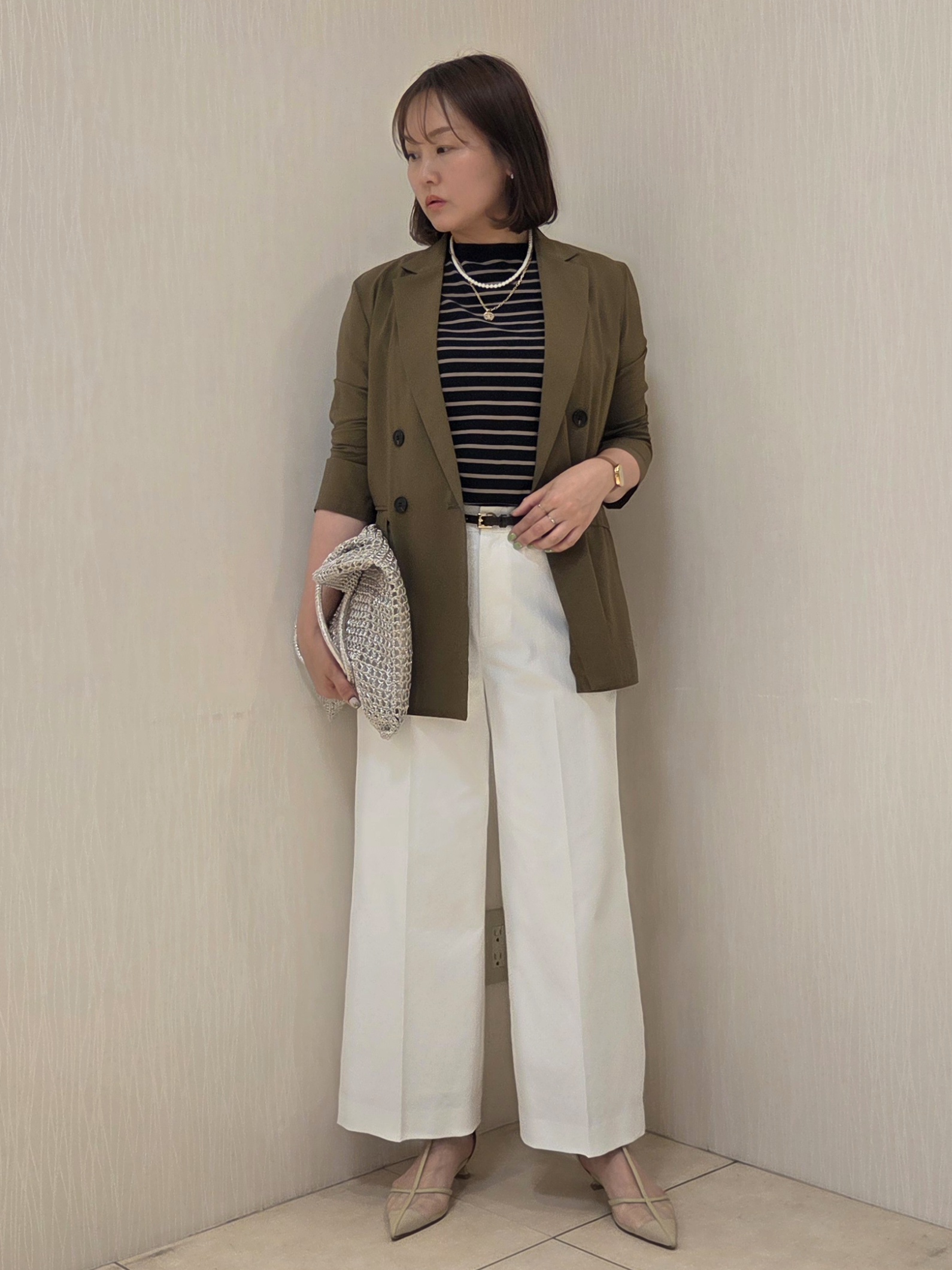 naokoさんの「UNTITLED｜【セットアップ可/接触冷感/通気性】ドライシアーダブルジャケット」を使ったコーディネート