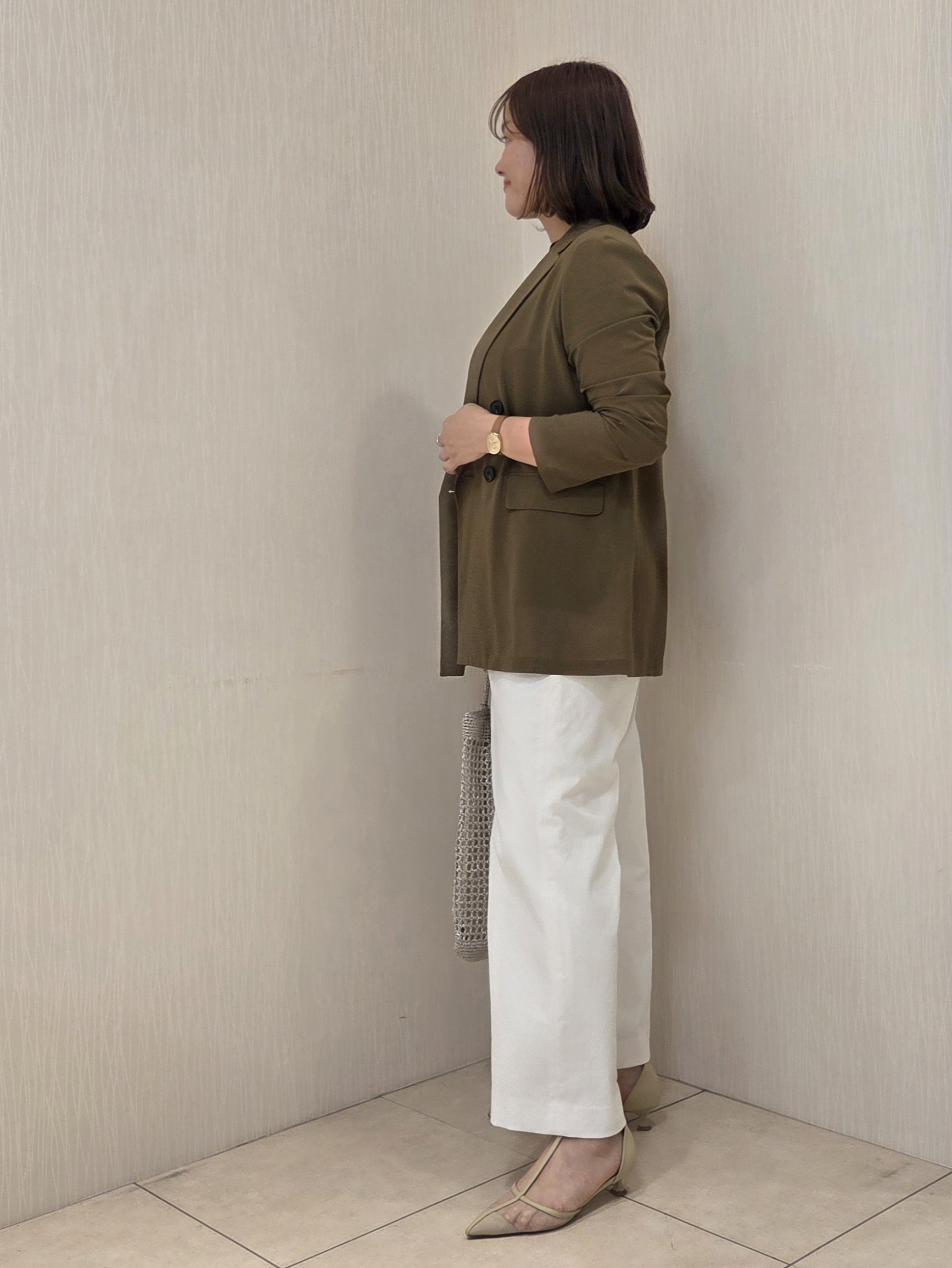 naokoさんの「UNTITLED｜【セットアップ可/接触冷感/通気性】ドライシアーダブルジャケット」を使ったコーディネート