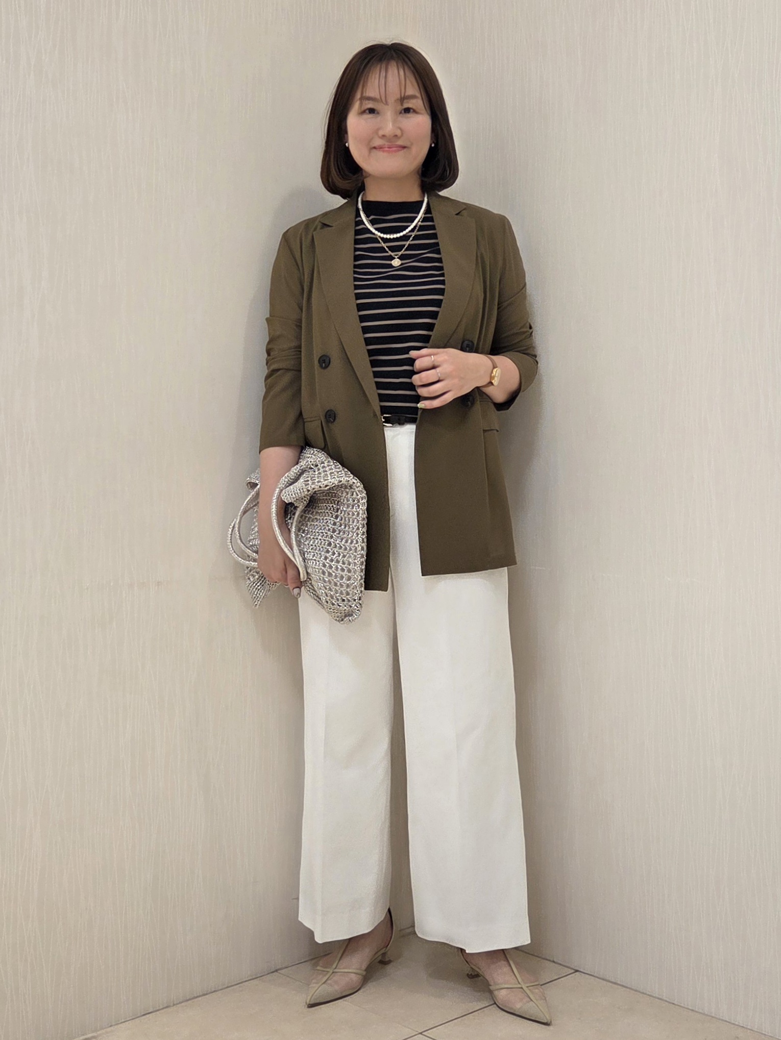naokoさんの「UNTITLED｜【セットアップ可/接触冷感/通気性】ドライシアーダブルジャケット」を使ったコーディネート