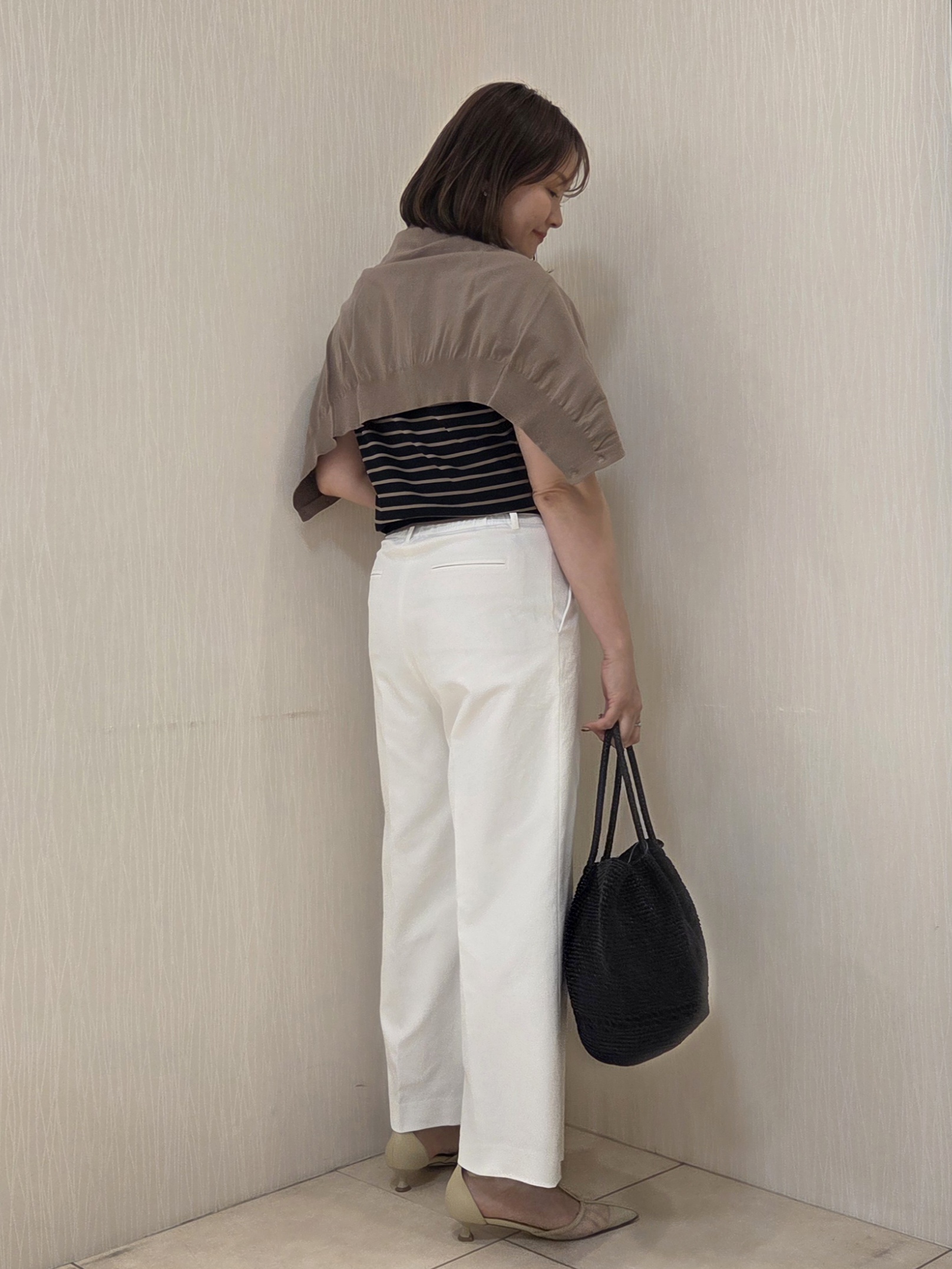 naokoさんの「UNTITLED｜【9色展開/アンサンブル可/洗える】コットンベーシックニット」を使ったコーディネート
