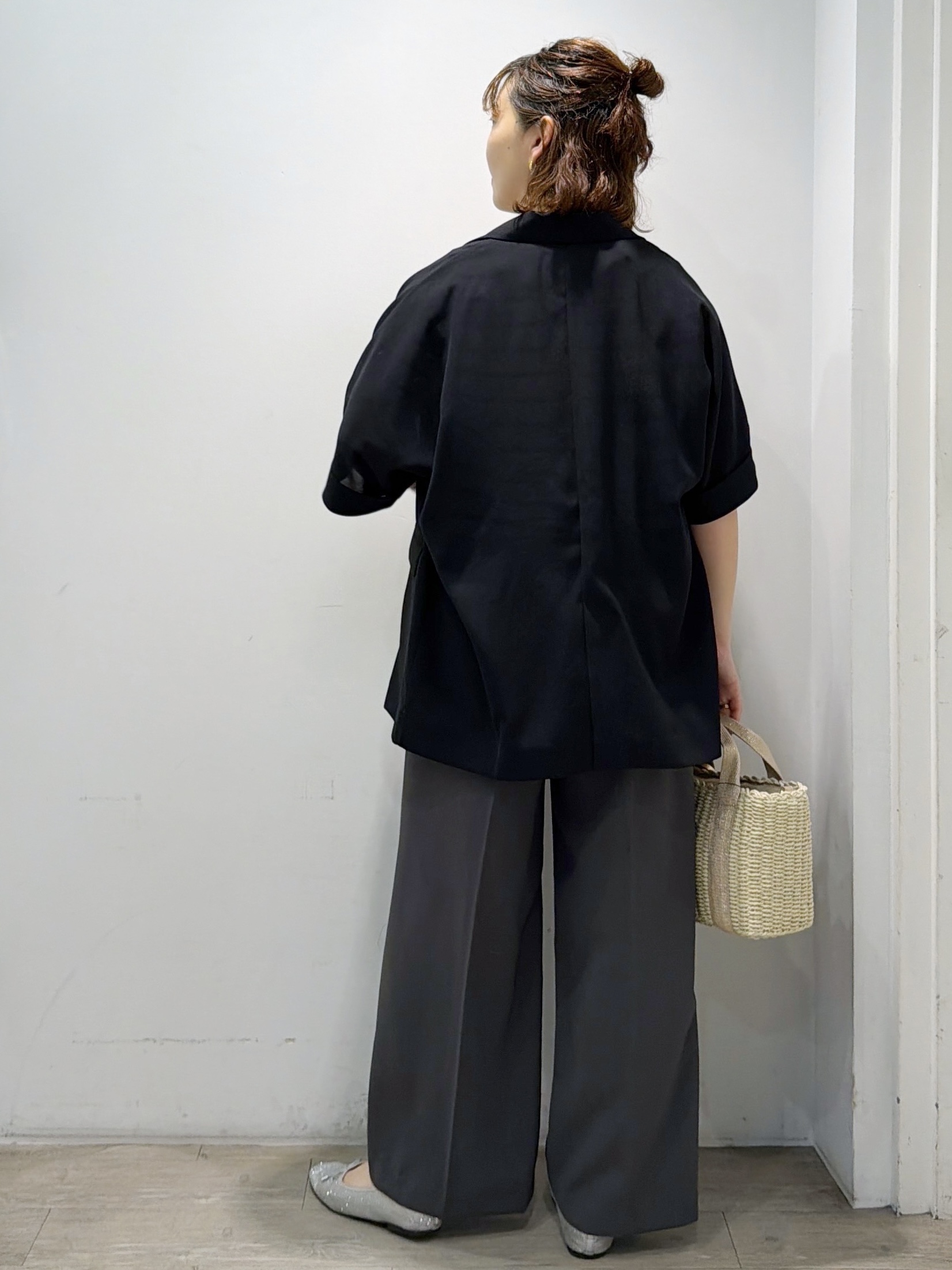 sumicaさんの「OPAQUE.CLIP｜【接触冷感／吸水速乾／防シワ】リネンライクテーラードジャケット《洗濯機OK》」を使ったコーディネート