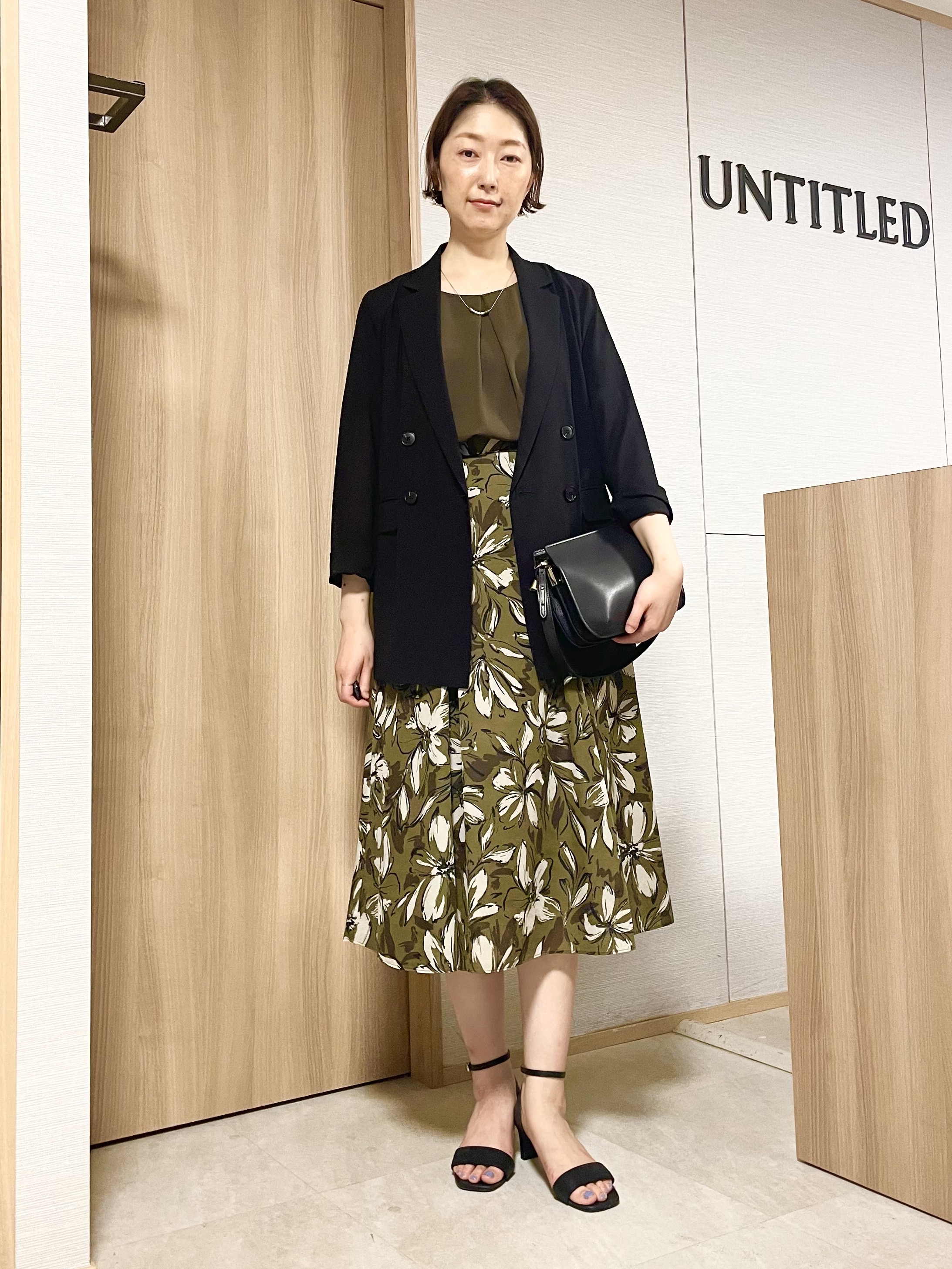aliceさんの「UNTITLED｜【セットアップ可/UVカット/前後2WAY】リラクシーフレンチスリーブブラウス」を使ったコーディネート
