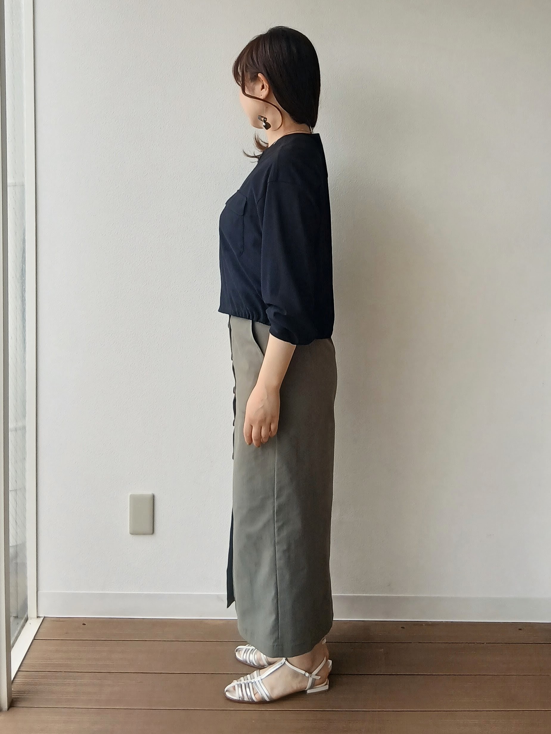 なみきさんの「UNTITLED｜◆【洗える】シアーブルゾン」を使ったコーディネート