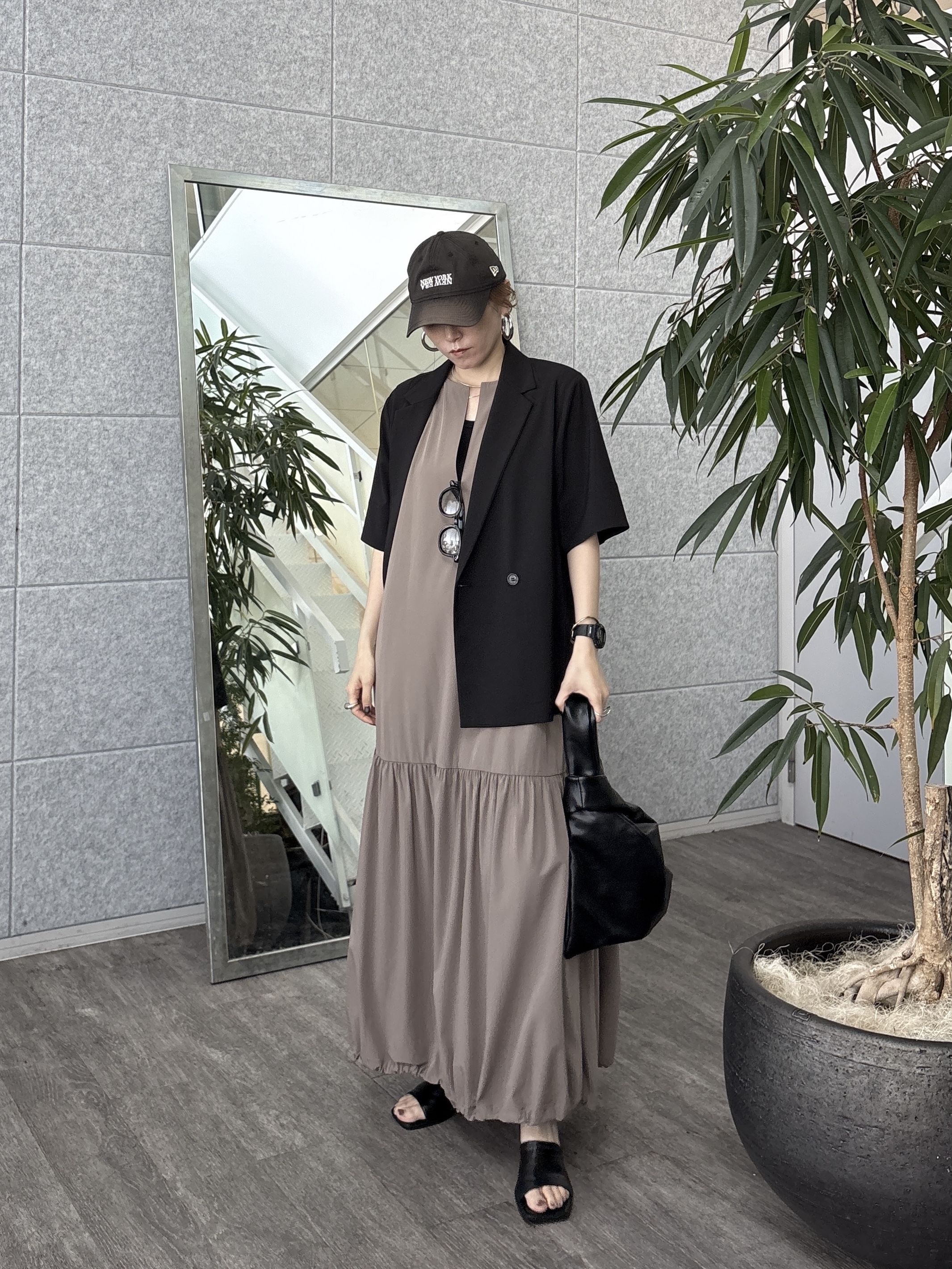 kotakiさんの「INDIVI｜Comfy SET UP｜ハーフスリーブジャケット【セットアップ対応／通勤／接触冷感／UVカット】」を使ったコーディネート
