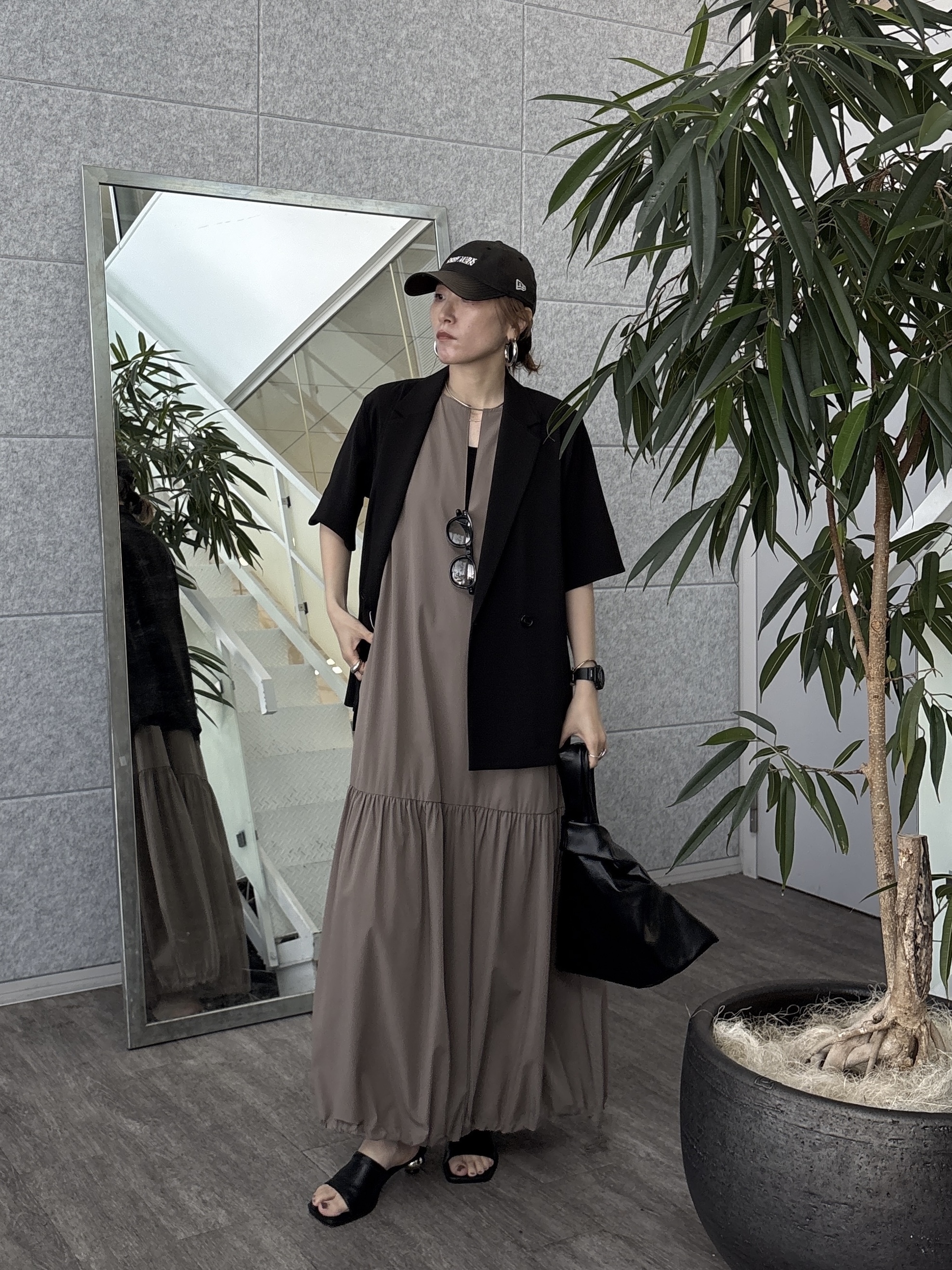 kotakiさんの「INDIVI｜Comfy SET UP｜ハーフスリーブジャケット【セットアップ対応／通勤／接触冷感／UVカット】」を使ったコーディネート