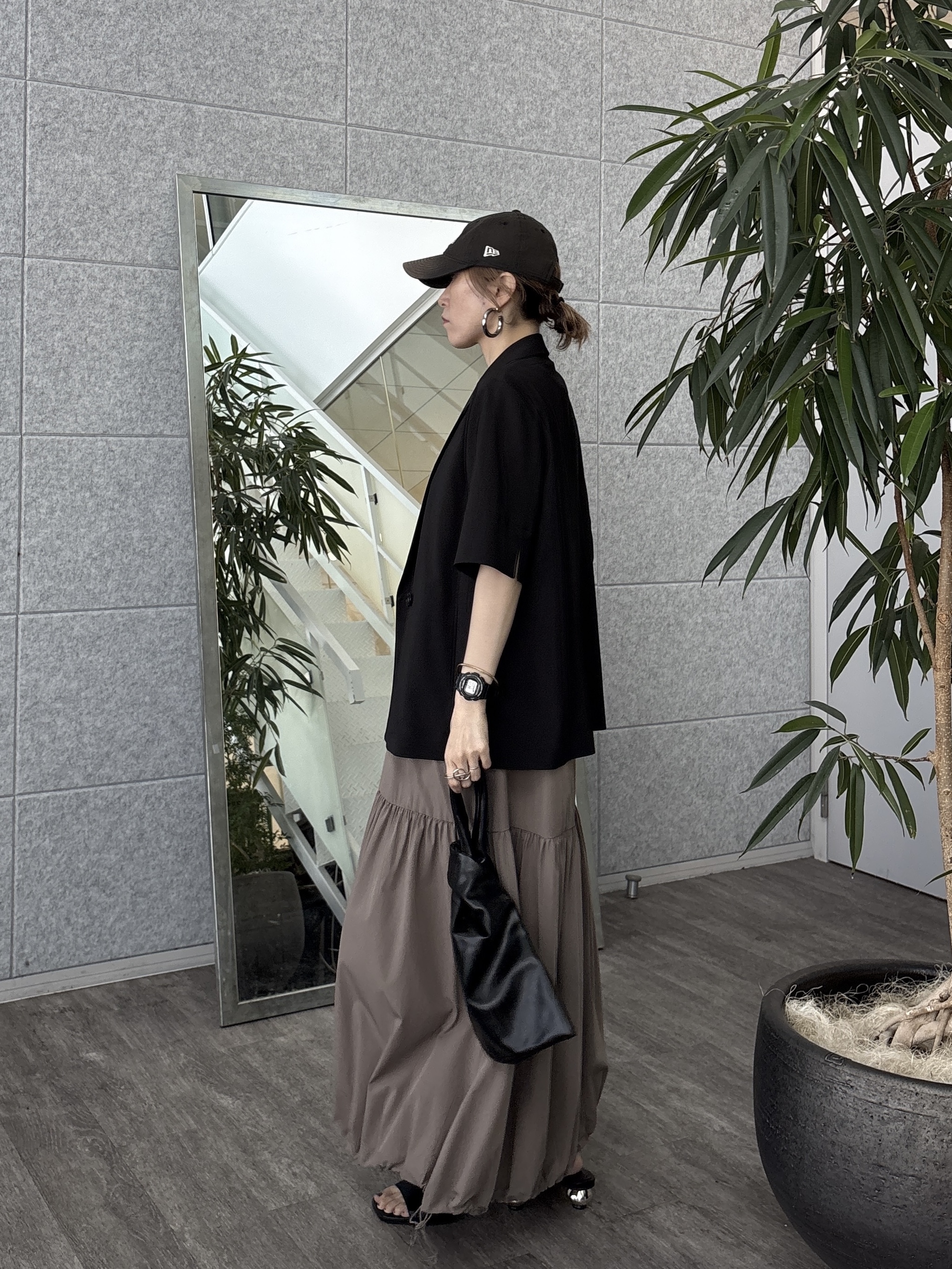 kotakiさんの「INDIVI｜Comfy SET UP｜ハーフスリーブジャケット【セットアップ対応／通勤／接触冷感／UVカット】」を使ったコーディネート