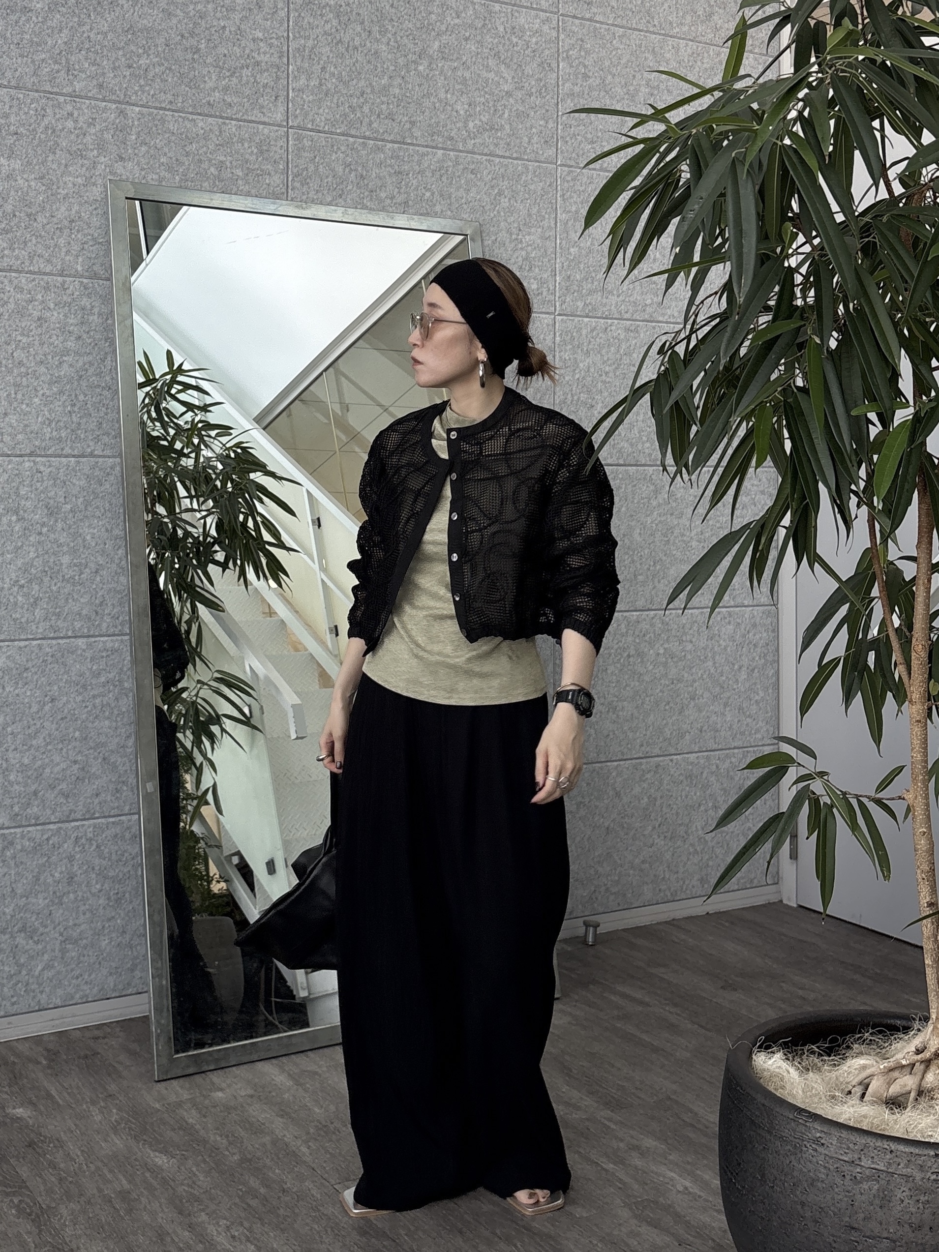 kotakiさんの「INDIVI｜アートメッシュブルゾン」を使ったコーディネート