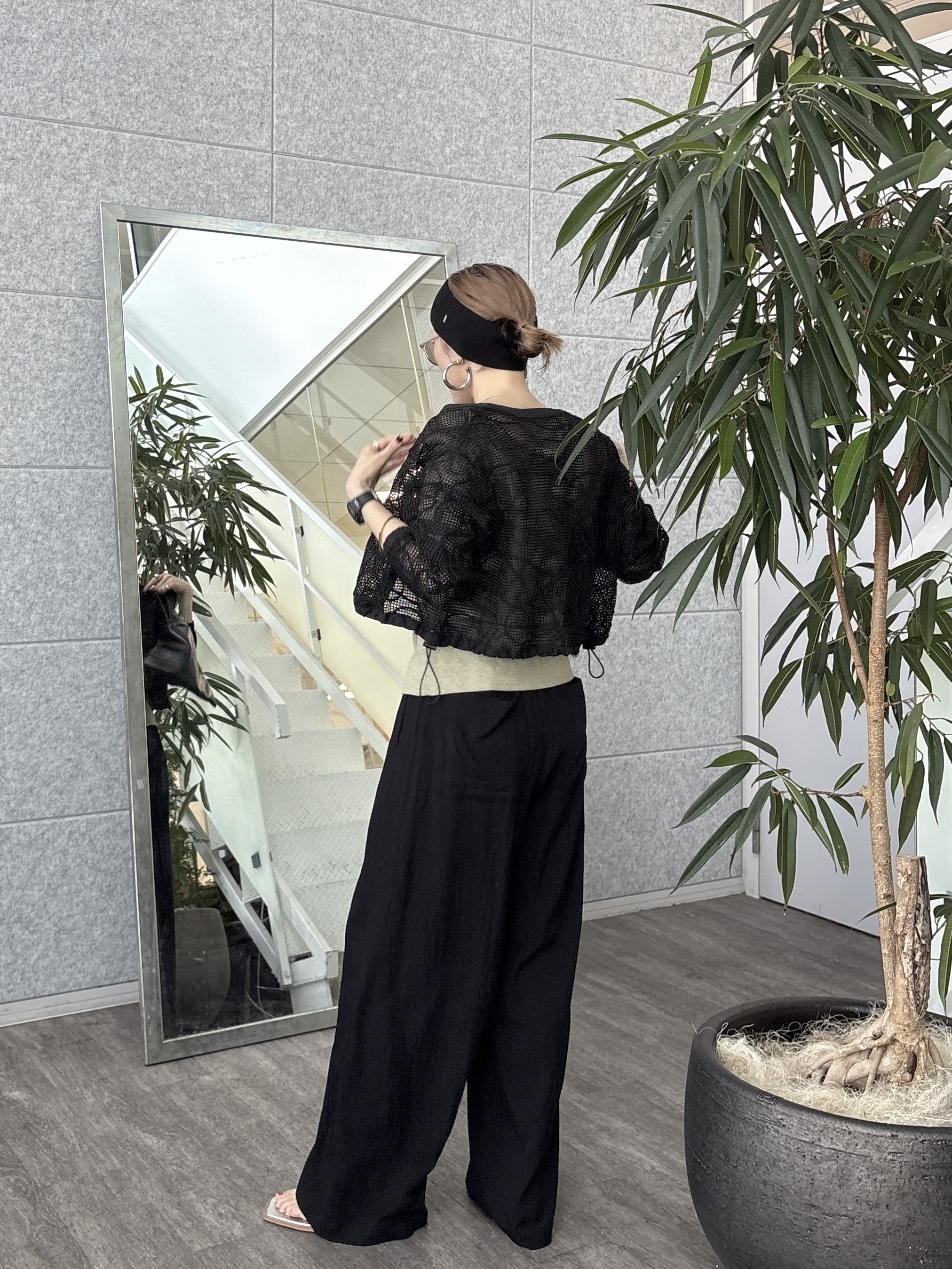 kotakiさんの「INDIVI｜アートメッシュブルゾン」を使ったコーディネート