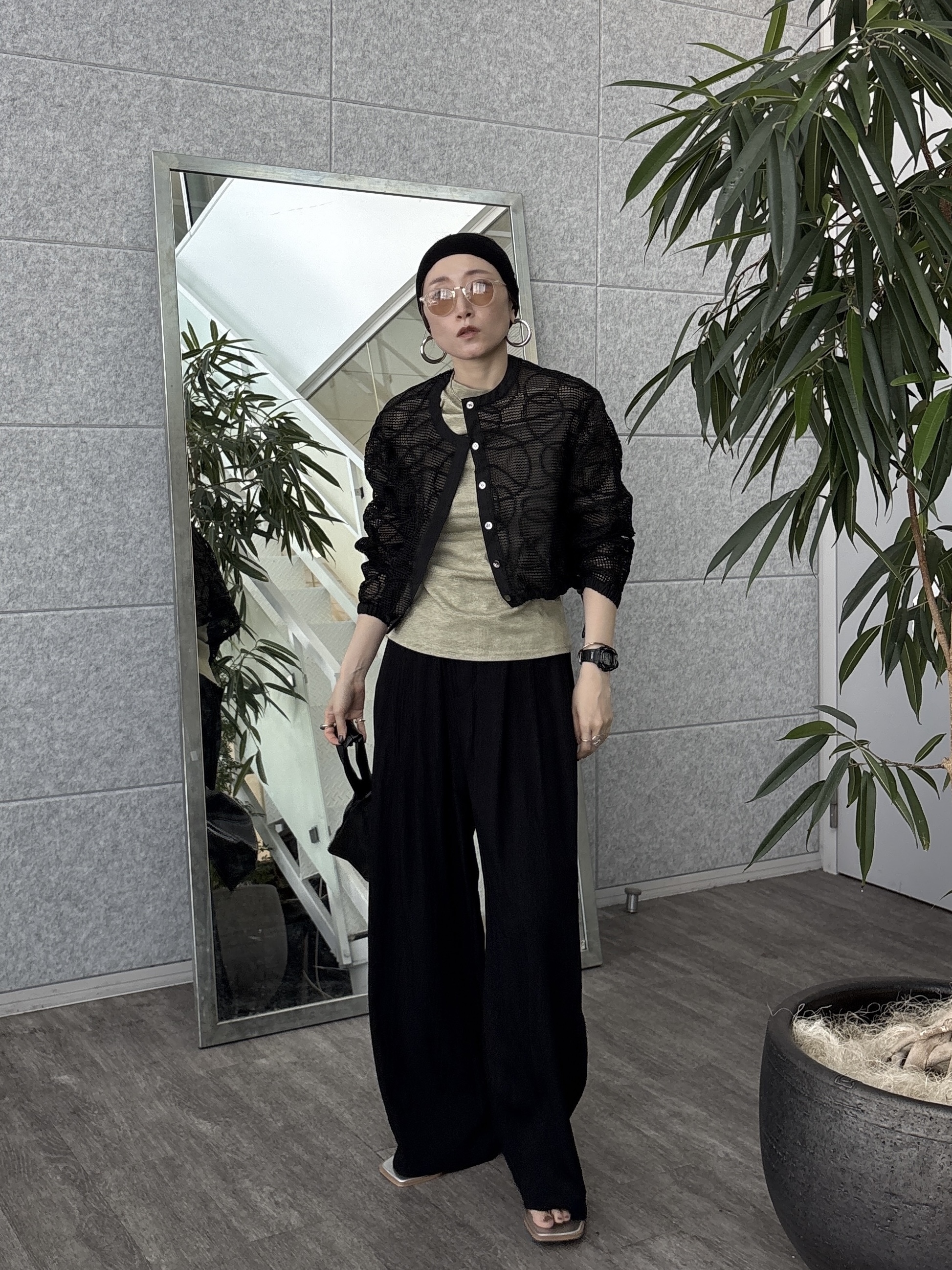 kotakiさんの「INDIVI｜アートメッシュブルゾン」を使ったコーディネート
