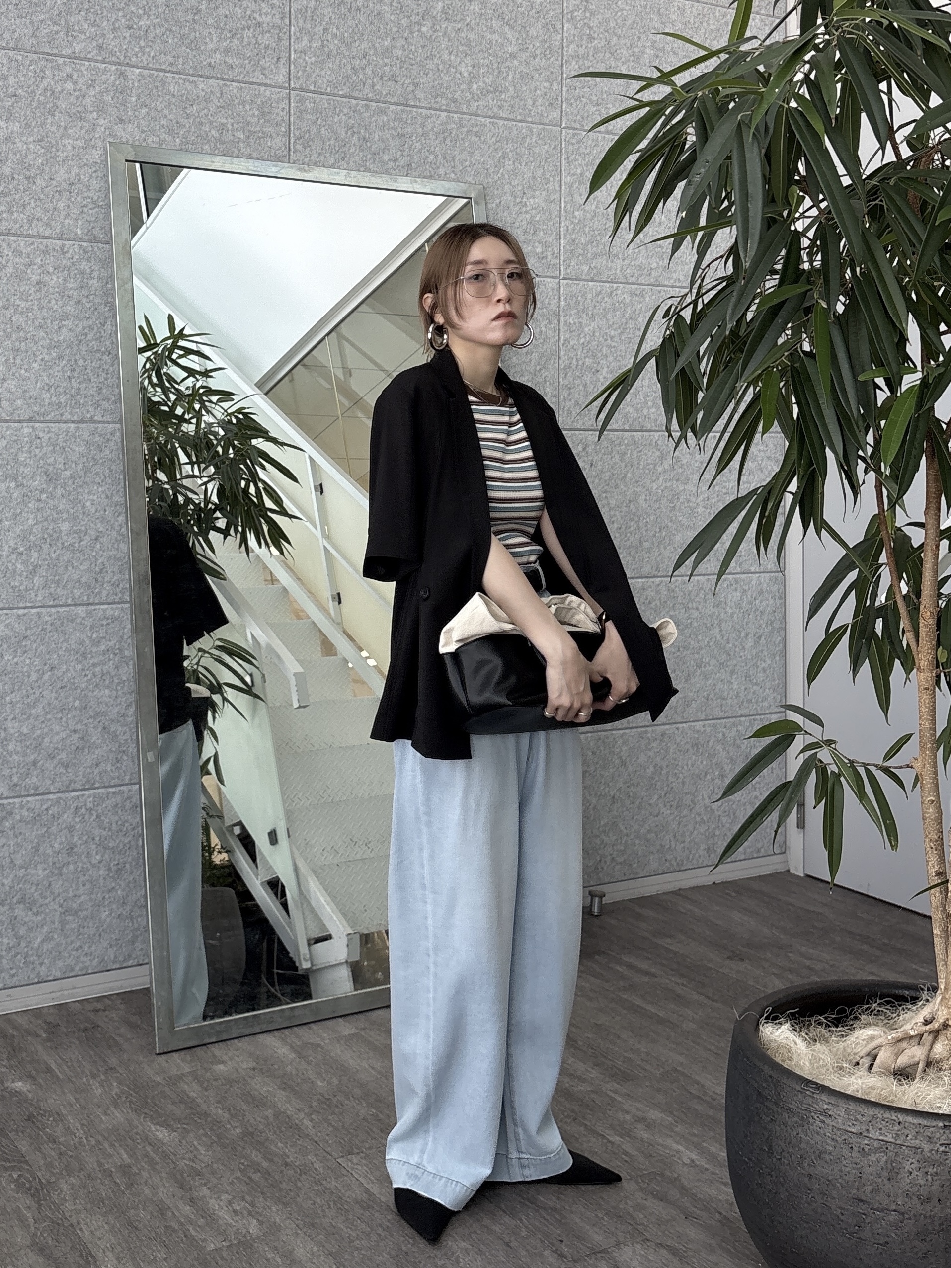 kotakiさんの「INDIVI｜Comfy SET UP｜ハーフスリーブジャケット【セットアップ対応／通勤／接触冷感／UVカット】」を使ったコーディネート