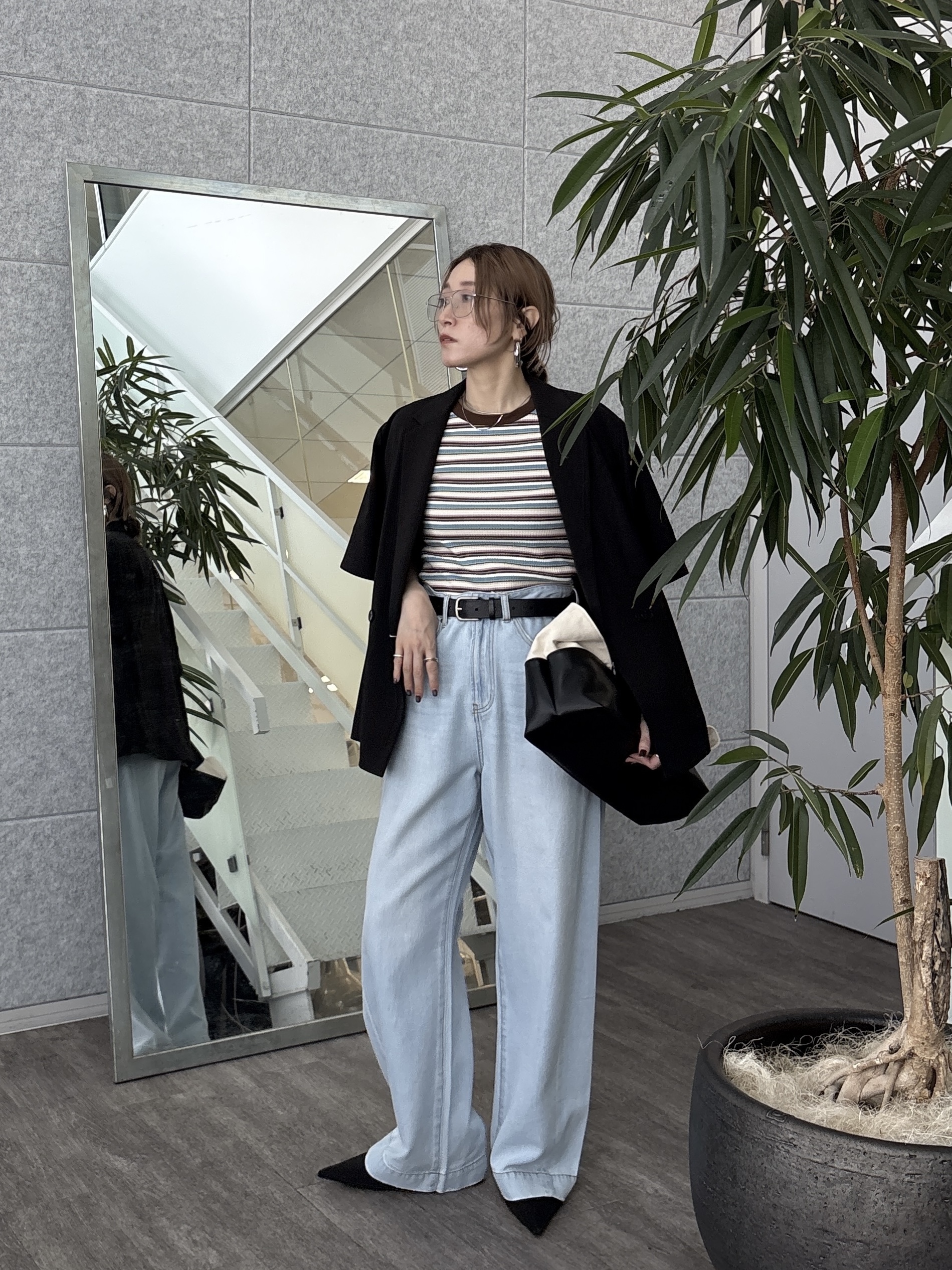 kotakiさんの「INDIVI｜Comfy SET UP｜ハーフスリーブジャケット【セットアップ対応／通勤／接触冷感／UVカット】」を使ったコーディネート