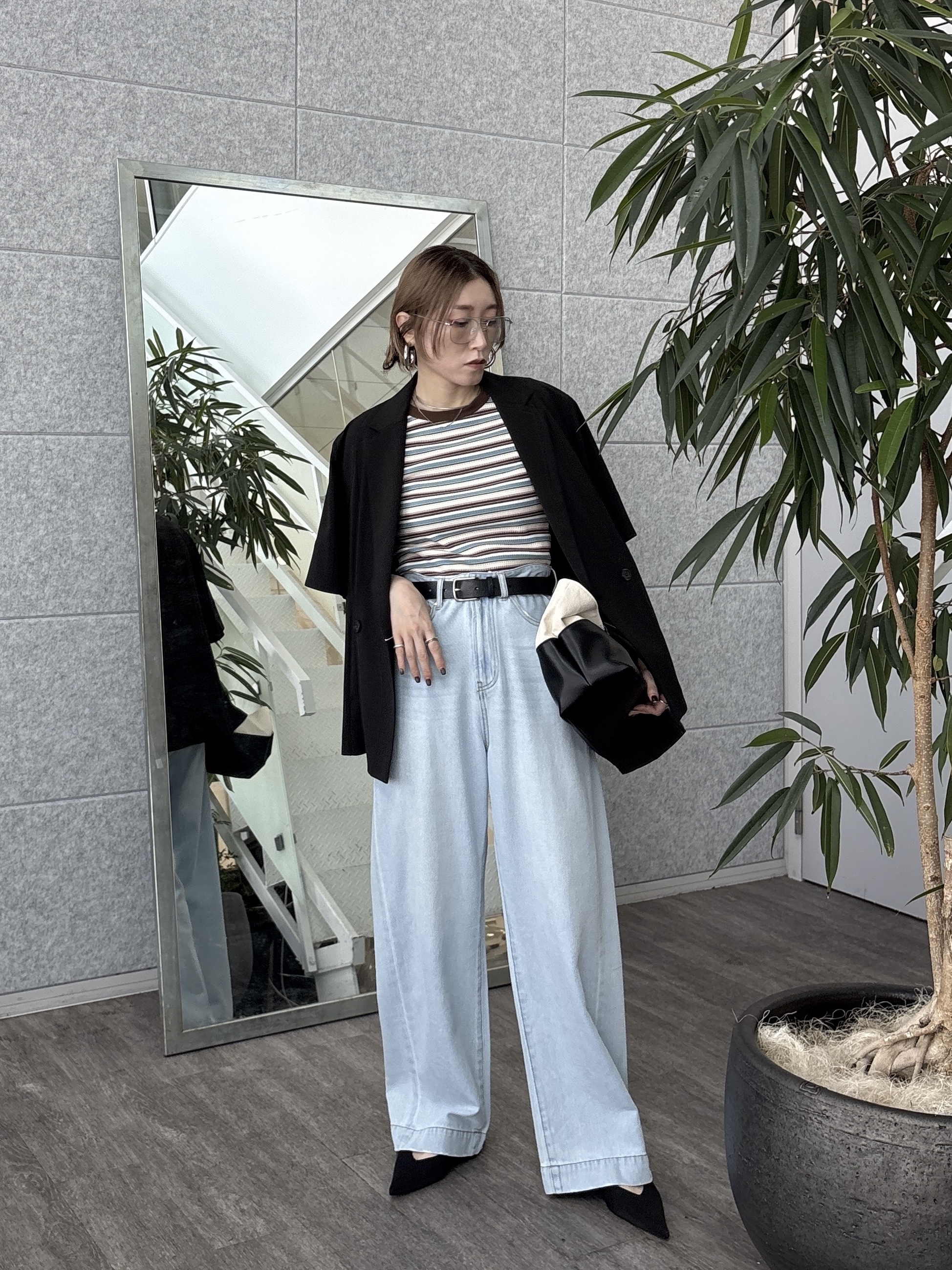 kotakiさんの「INDIVI｜Comfy SET UP｜ハーフスリーブジャケット【セットアップ対応／通勤／接触冷感／UVカット】」を使ったコーディネート