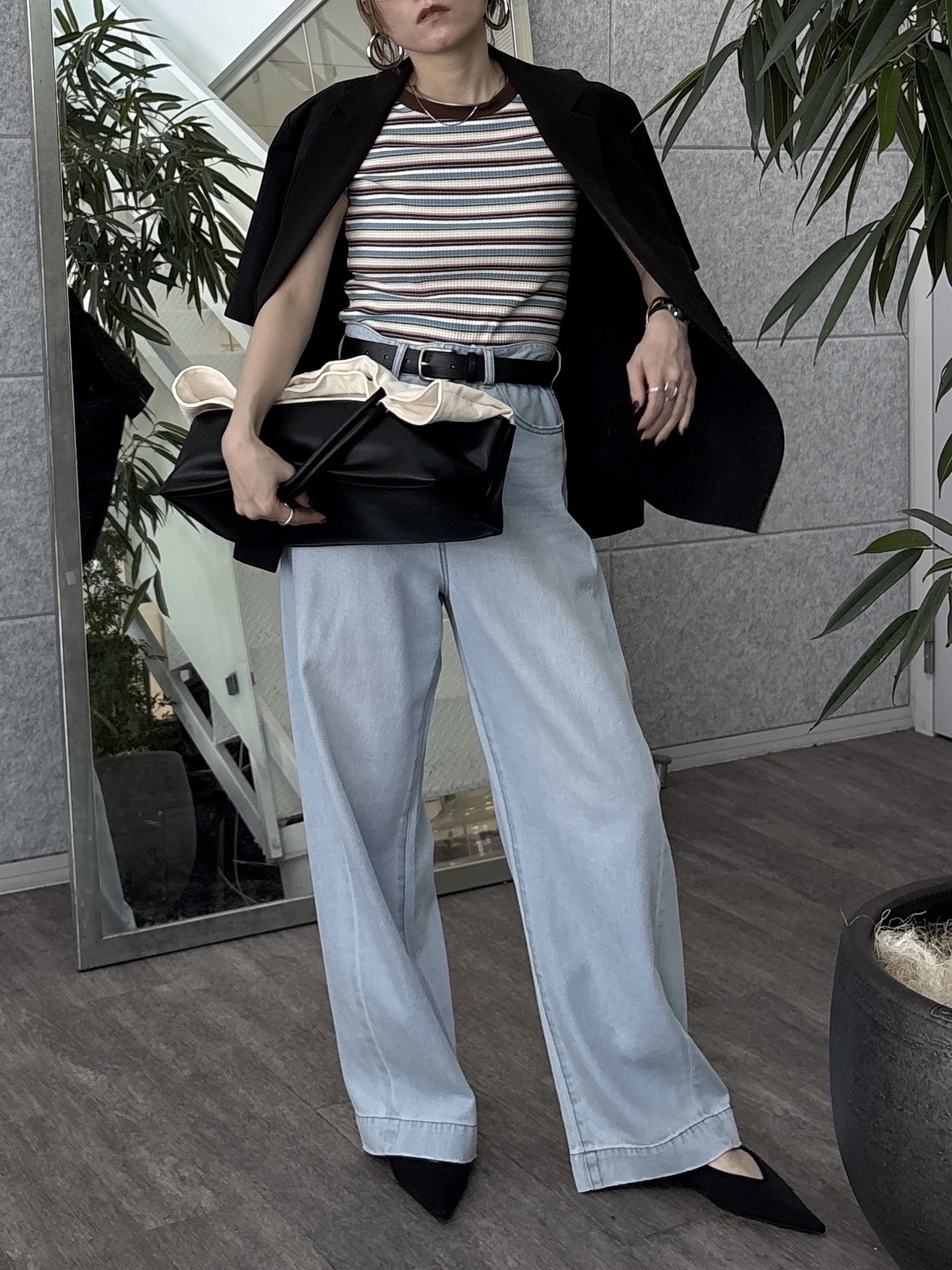 kotakiさんの「INDIVI｜Comfy SET UP｜ハーフスリーブジャケット【セットアップ対応／通勤／接触冷感／UVカット】」を使ったコーディネート