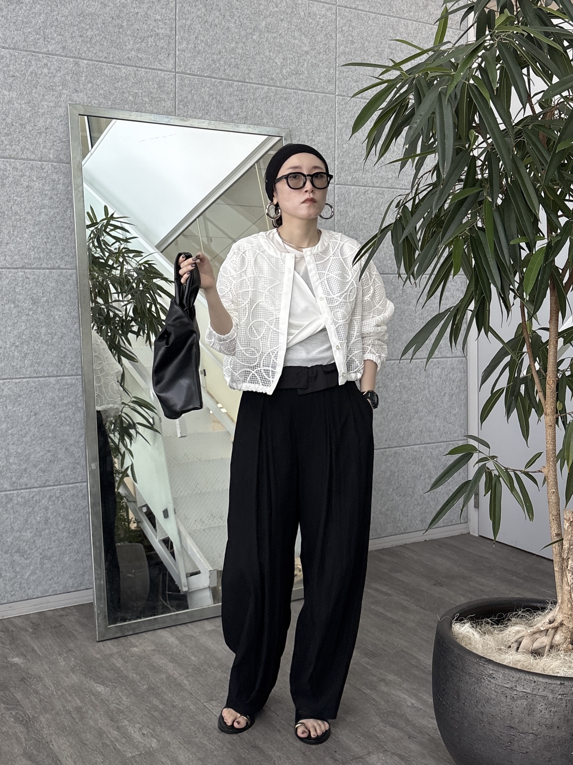 kotakiさんの「INDIVI｜アートメッシュブルゾン」を使ったコーディネート